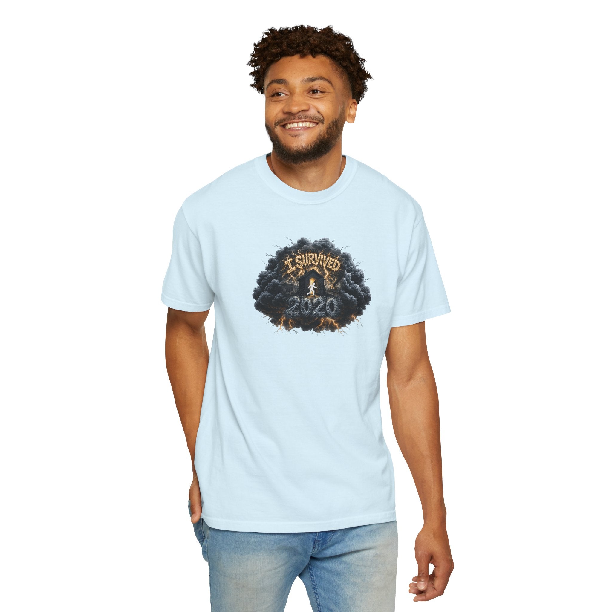 I Survived 2020 — Original PILOT Design: Director's Cut Unisex Garment-Dyed T-shirt