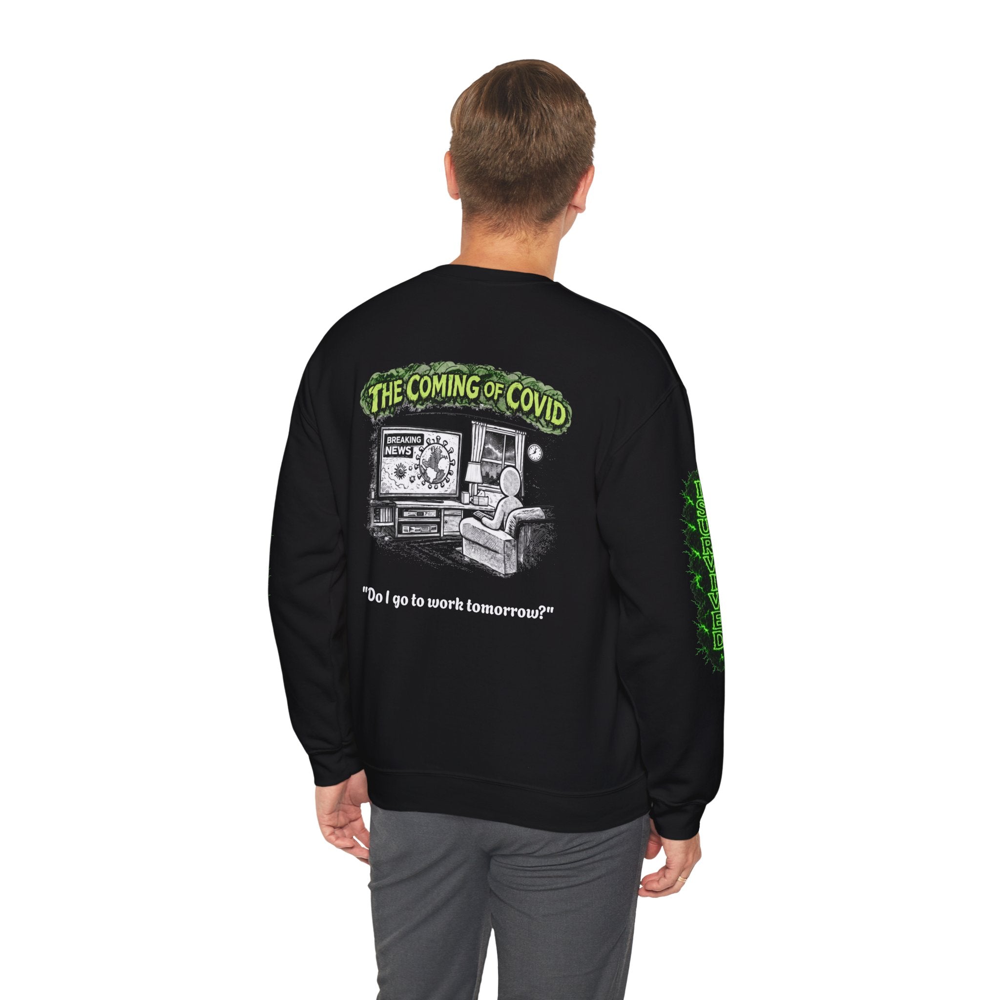 I Survived 2020 — Director's Cut S1:E2 "The Coming of COVID" | Pandemic Edition Unisex Heavy Blend™ Crewneck Sweatshirt