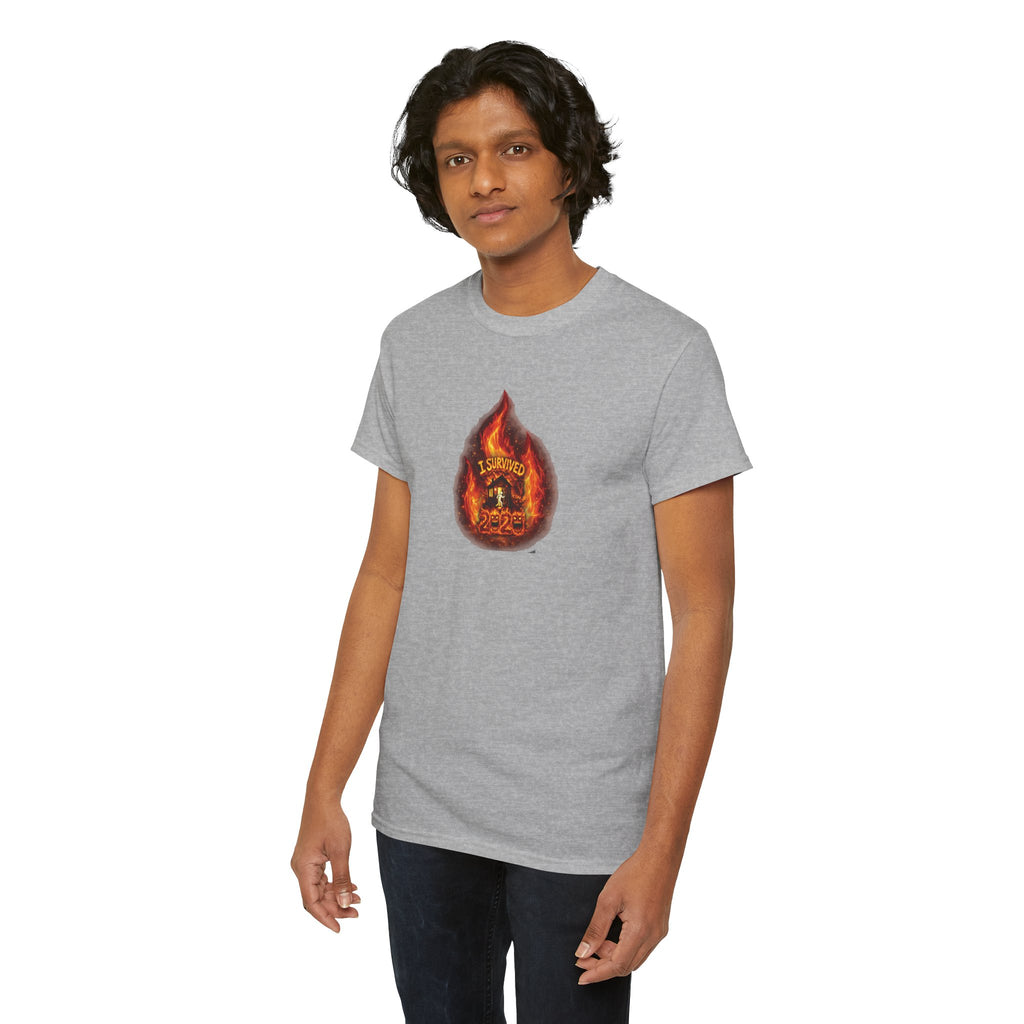 I Survived 2020 — WILDFIRES S2:E2: Director's Cut "The Bobcat Fire" Memorial Unisex Heavy Cotton Tee