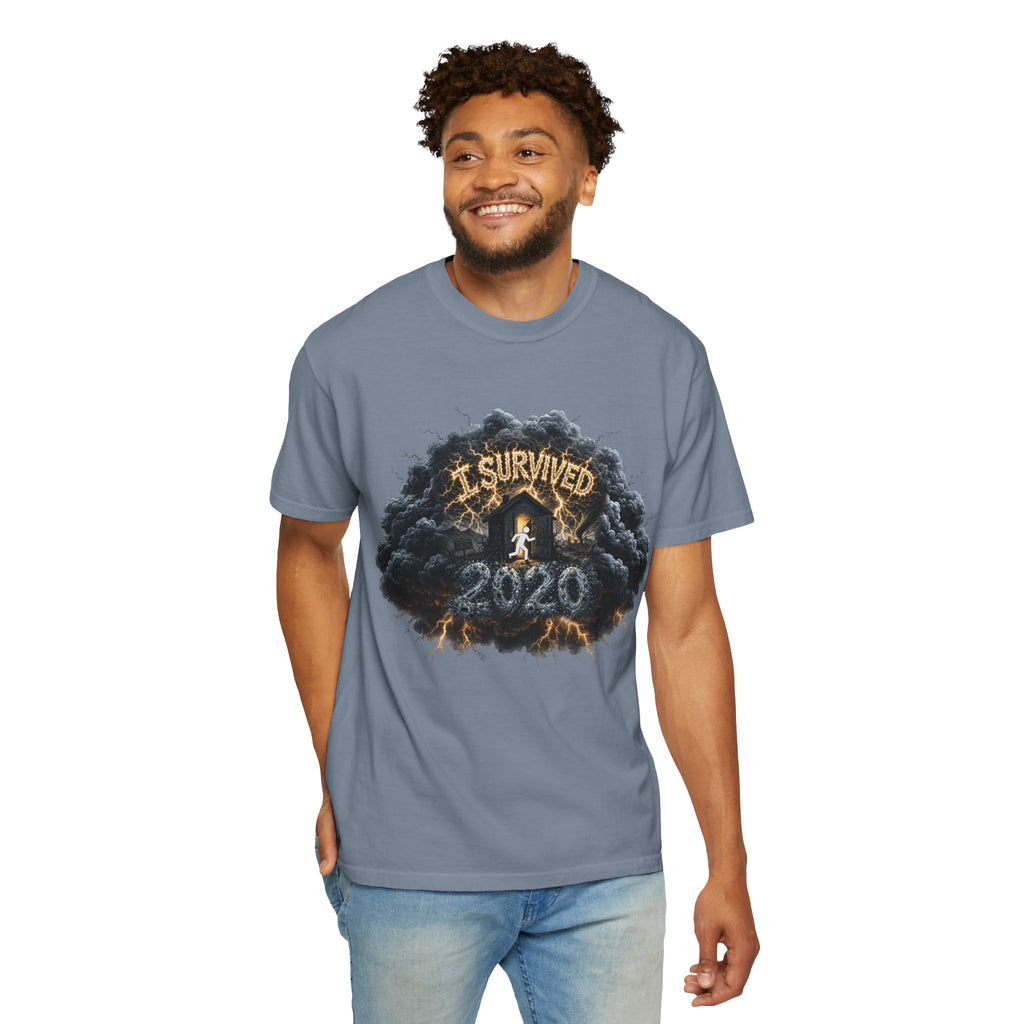 I Survived 2020 — Director's Cut Original Design Teaser Tee | Season 1 Premiere Drop Unisex Garment-Dyed T-shirt