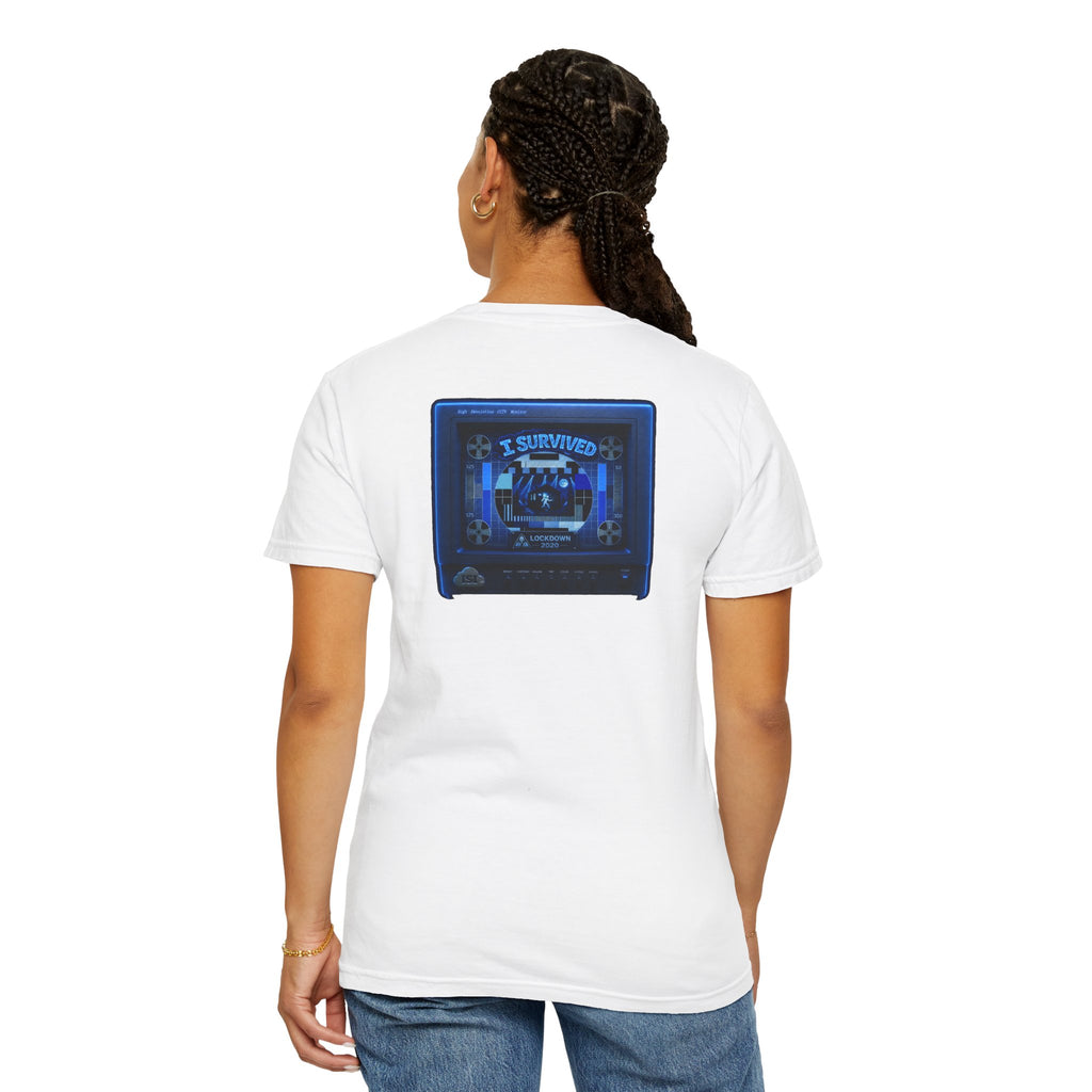 I Survived 2020 — "Please Stand By" Test Pattern Tee Lockdown Special Edition Summer Exclusive Unisex Garment-Dyed T-shirt
