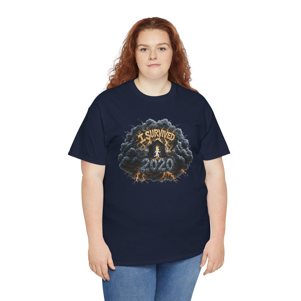 I Survived 2020 —  Deriector's Cut Original Design Teaser Tee | Season 1 Premiere Drop Unisex Heavy Cotton Tee