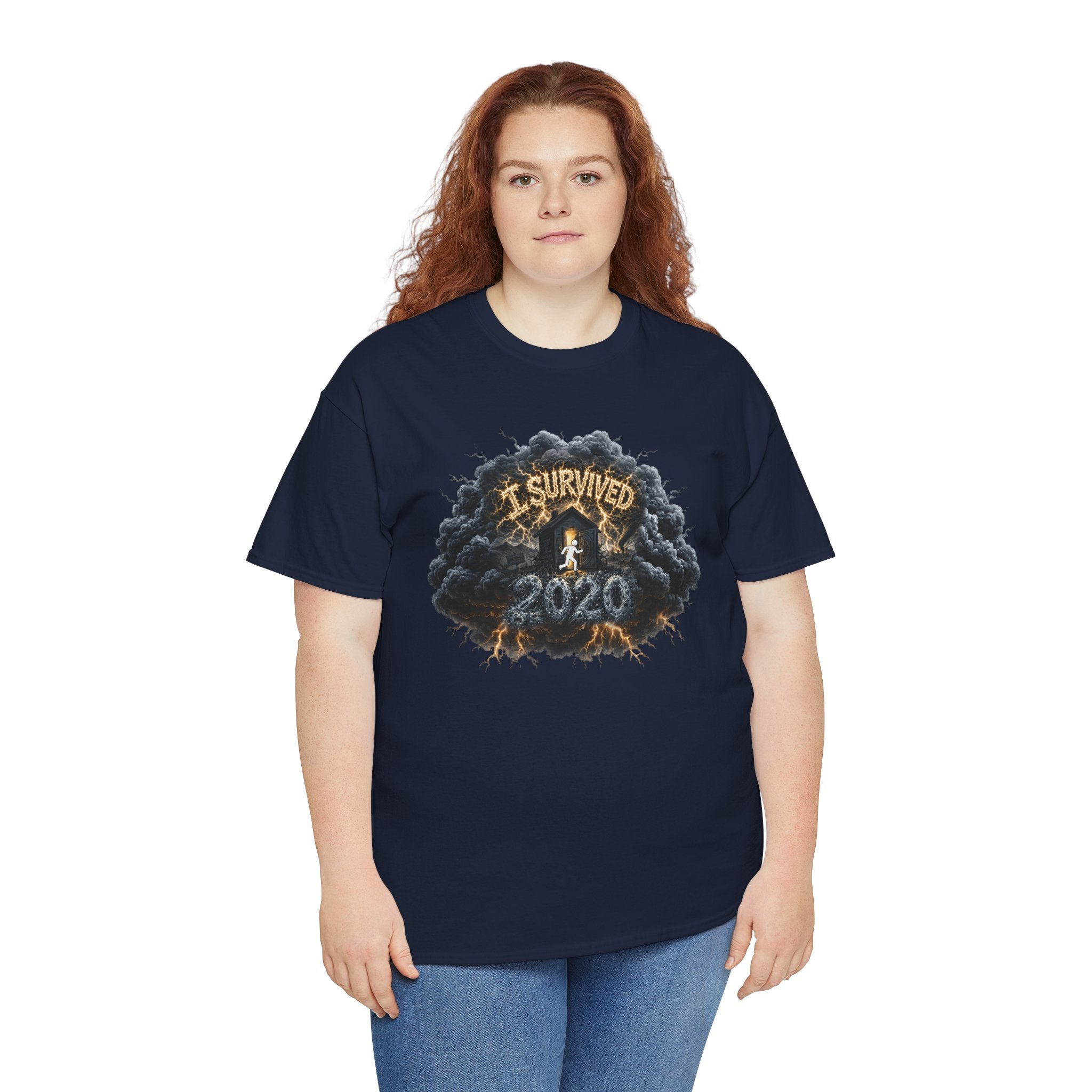 I Survived 2020 —  Deriector's Cut Original Design Teaser Tee | Season 1 Premiere Drop Unisex Heavy Cotton Tee