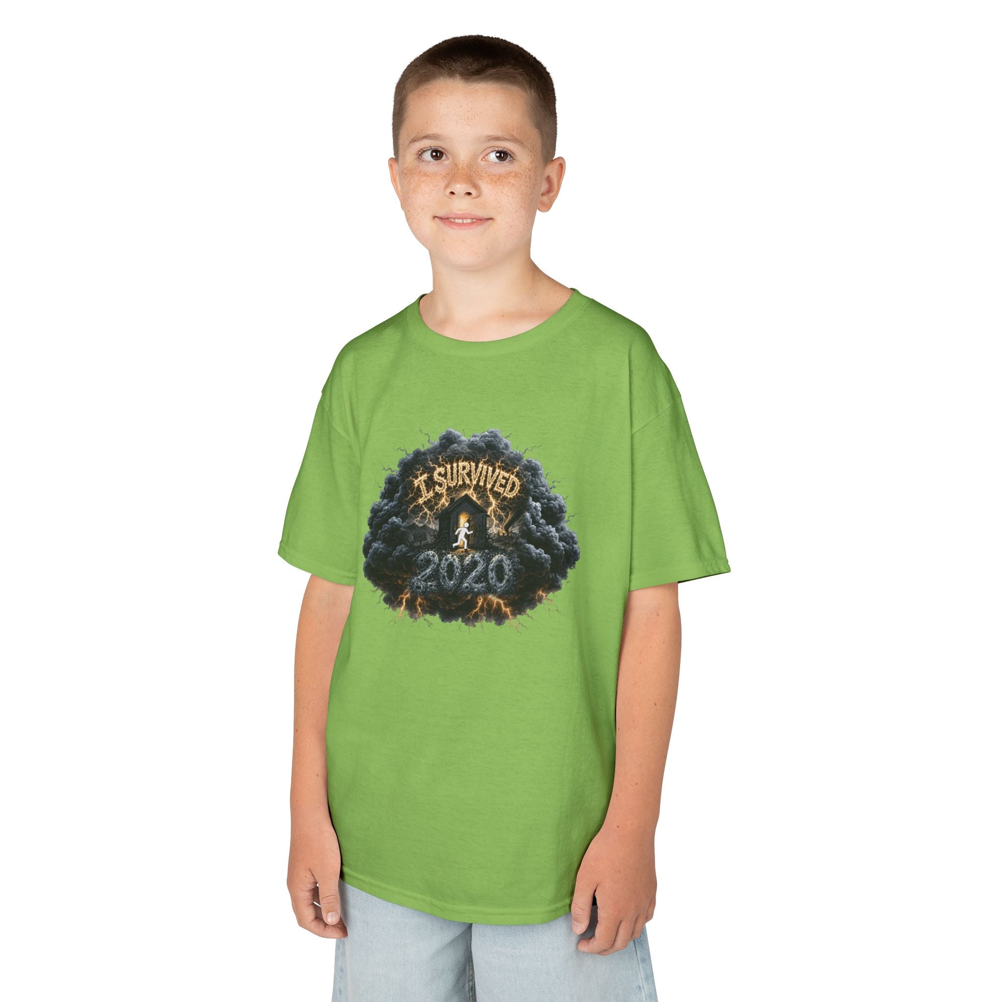 I Survived 2020 — Director's Cut Original Design Teaser Tee | Season 1 Premiere Drop Kids Heavy Cotton™ Tee