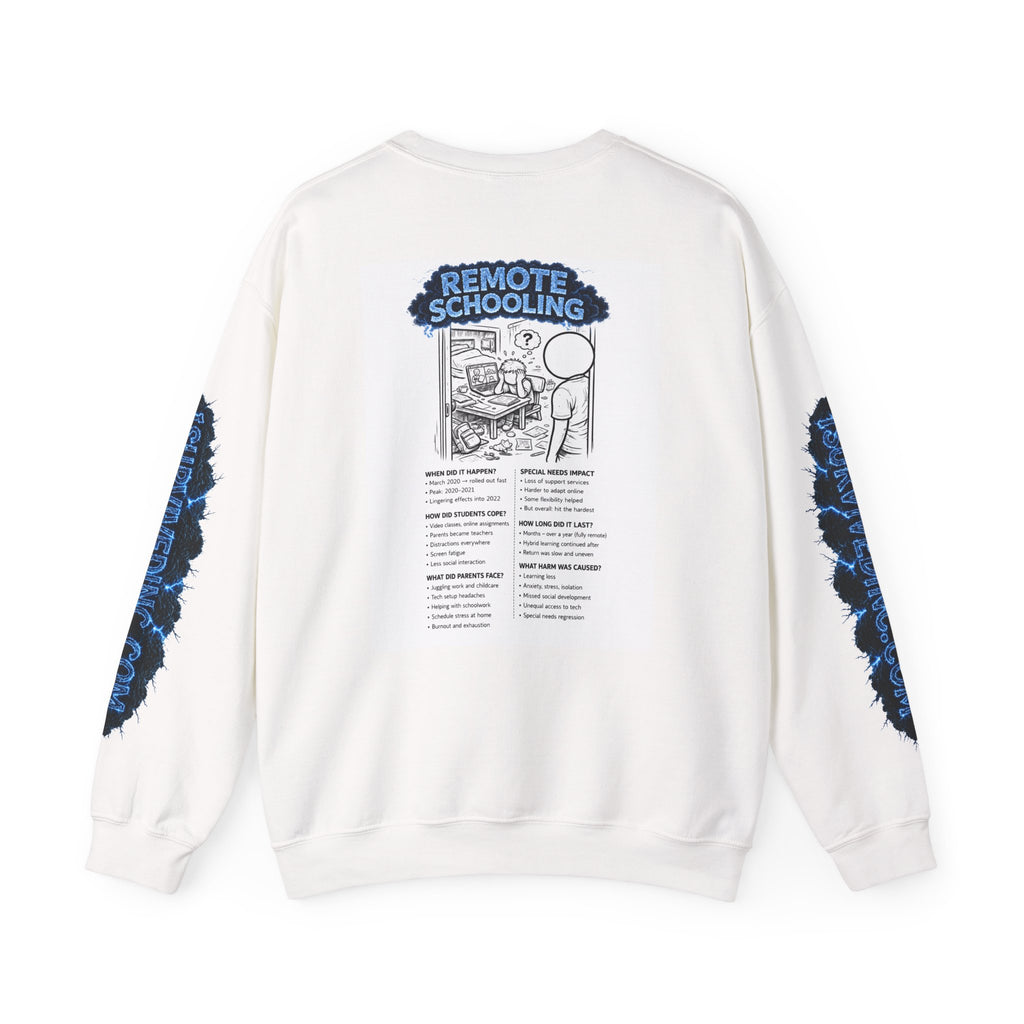 I Survived 2020 — S3:E3 "Remote Schooling" | Lockdown Edition Documentary Unisex Heavy Blend™ Crewneck Sweatshirt
