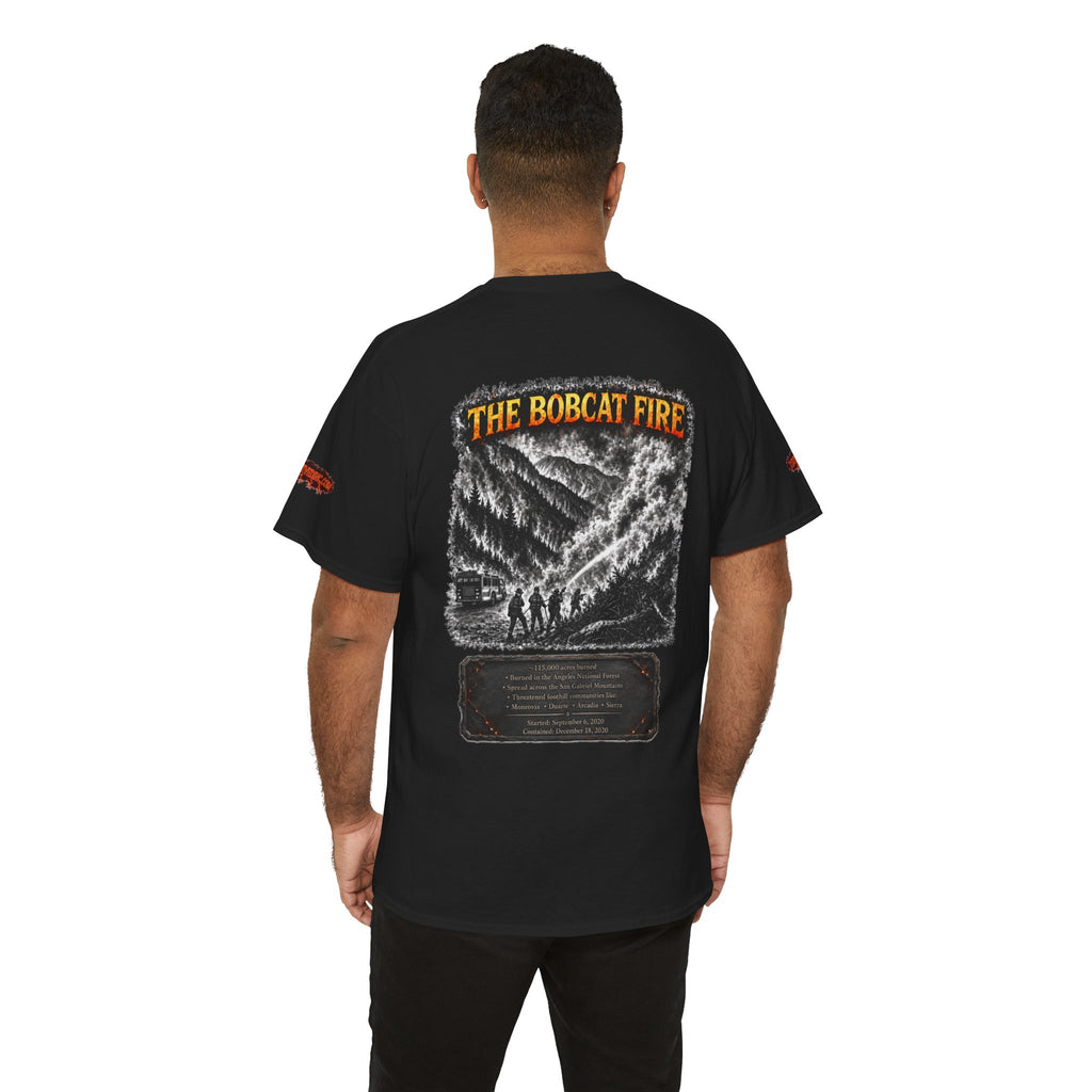 I Survived 2020 — WILDFIRES S2:E2: Director's Cut Special Edition "The Bobcat Fire" Memorial Unisex Heavy Cotton Tee