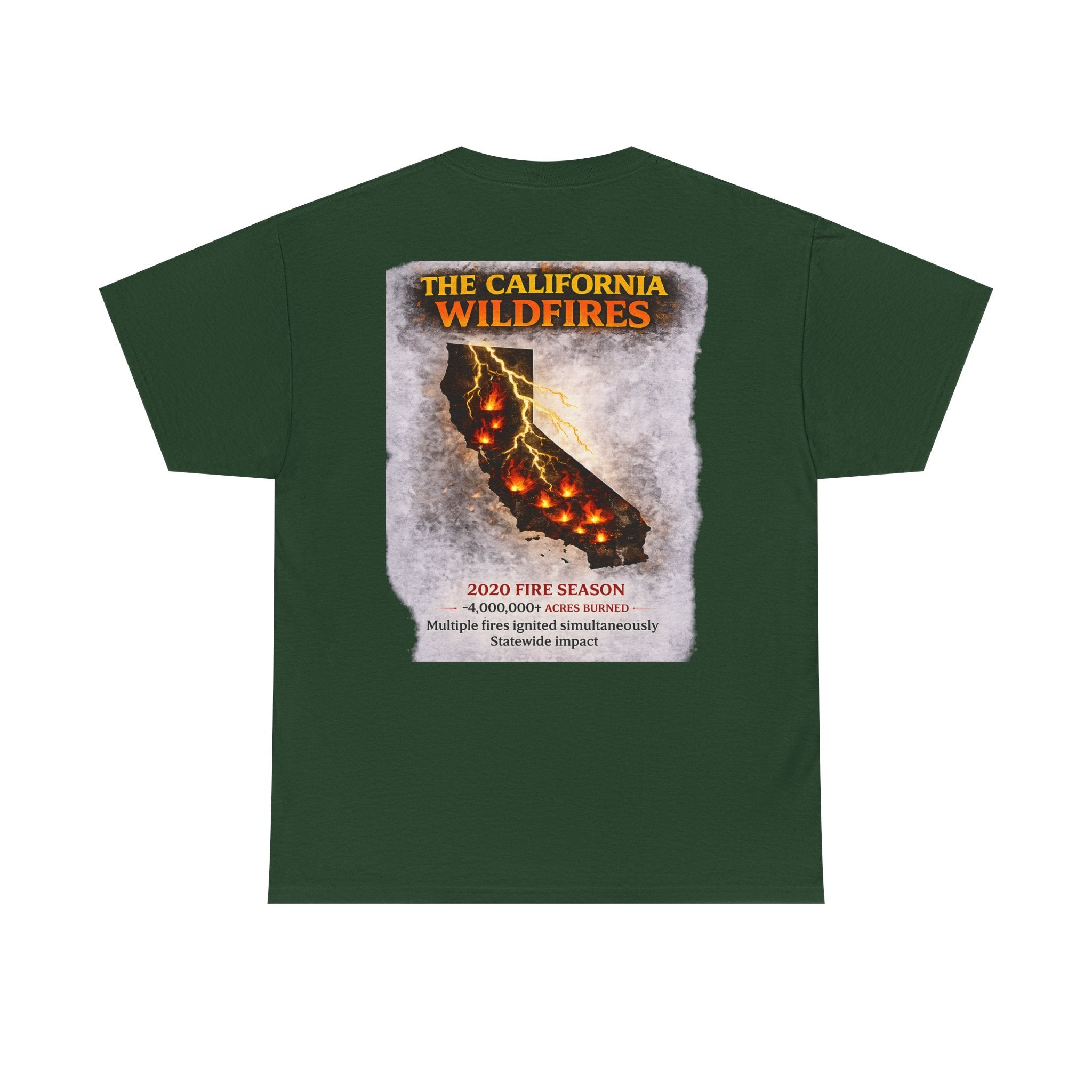I Survived 2020 — Director's Cut S2:E3 "The California Wildfires" | Wildfire Edition Memorial Unisex Heavy Cotton Tee