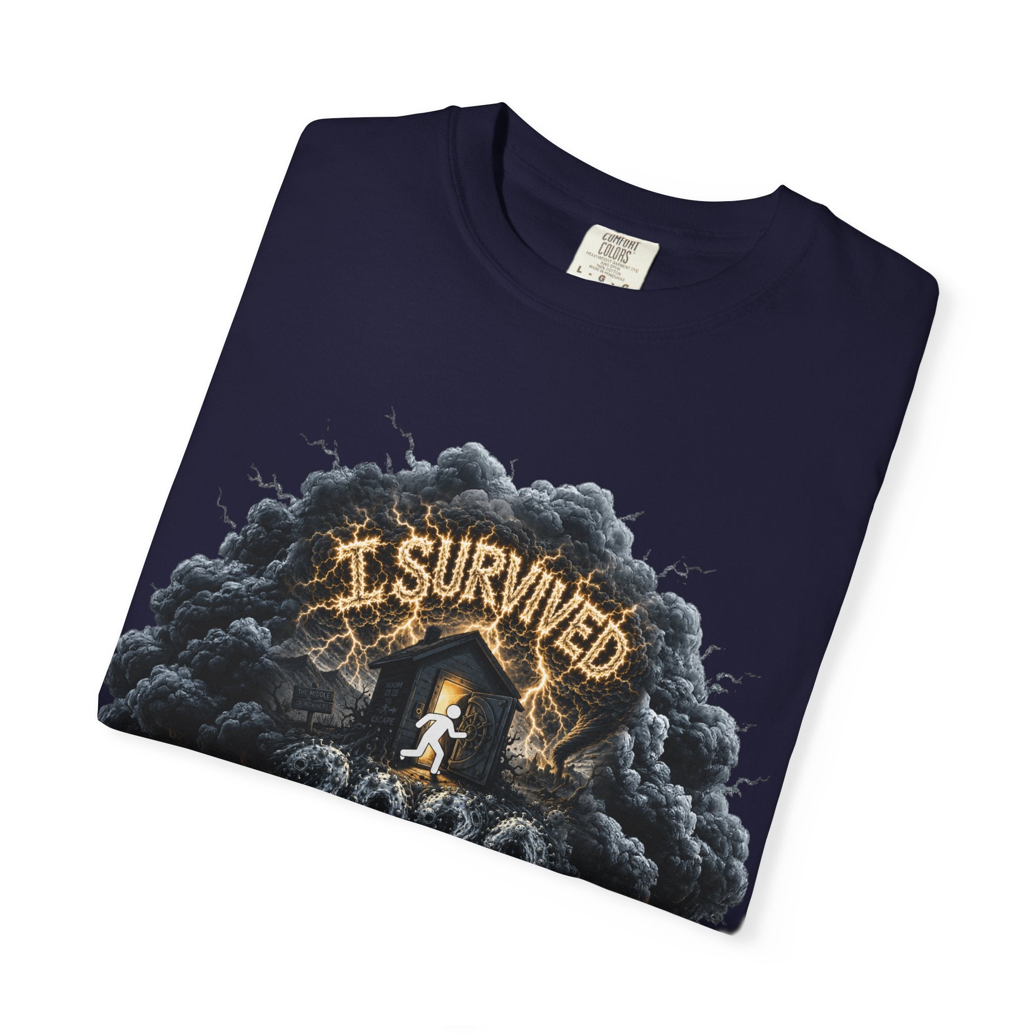 I Survived 2020 — Director's Cut Original Design Teaser Tee | Season 1 Premiere Drop Unisex Garment-Dyed T-shirt
