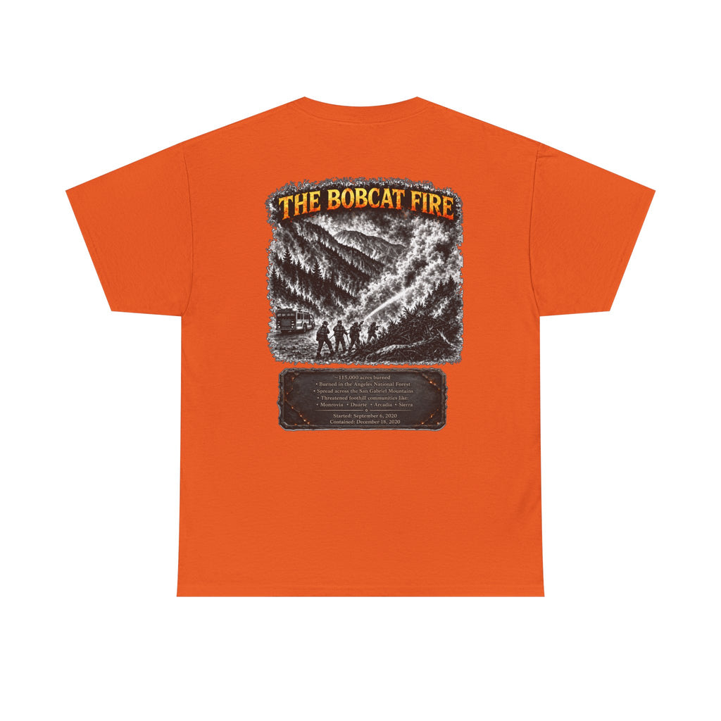 I Survived 2020 — WILDFIRES S2:E2: Director's Cut "The Bobcat Fire" Memorial Unisex Heavy Cotton Tee