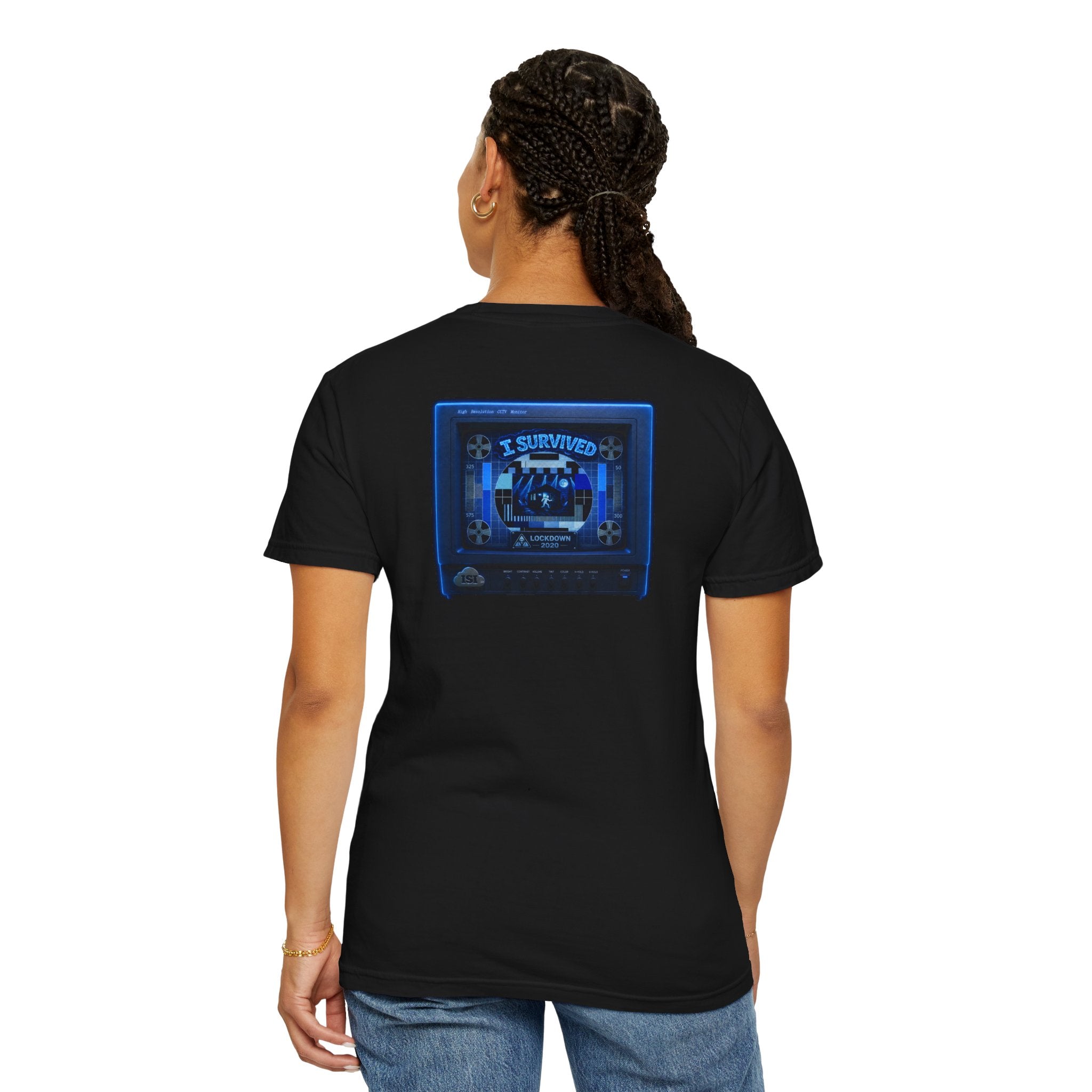 I Survived 2020 — "Please Stand By" Test Pattern Tee Lockdown Special Edition Summer Exclusive Unisex Garment-Dyed T-shirt