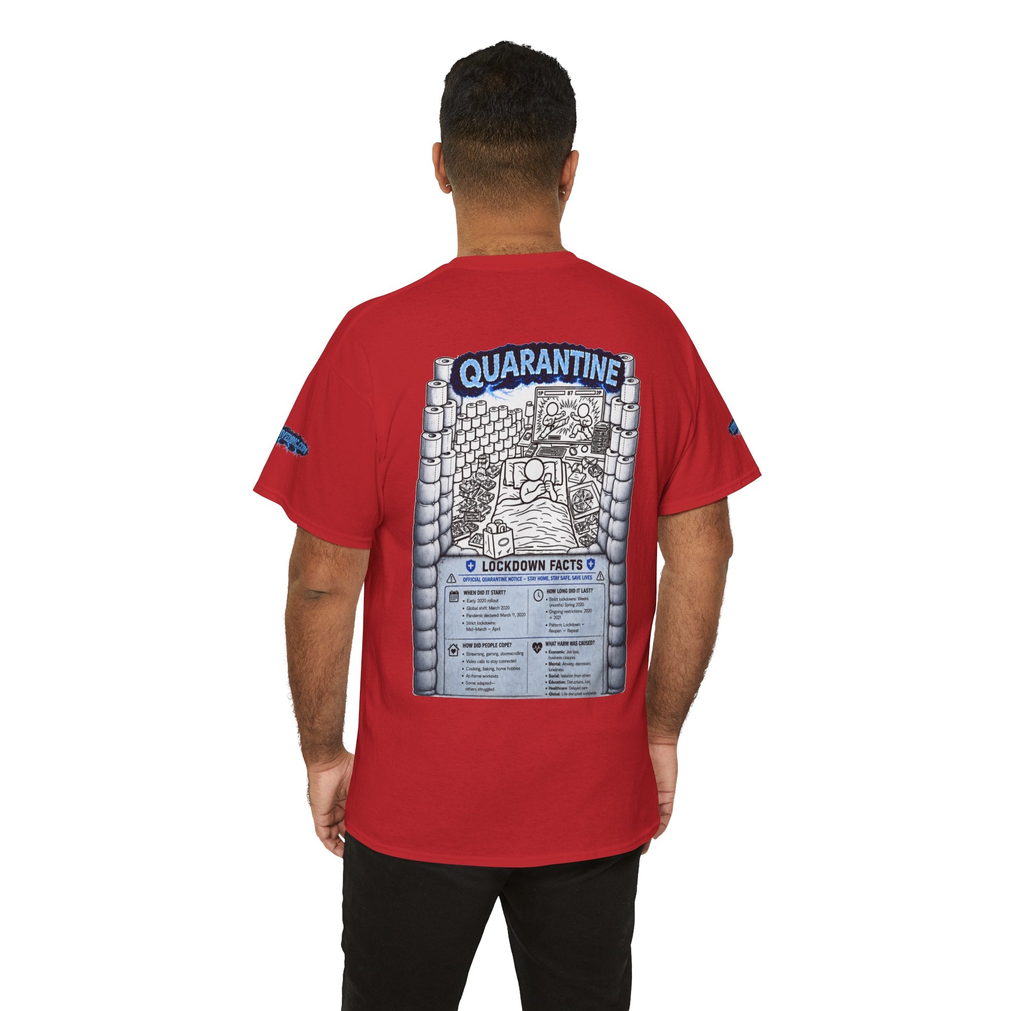 I Survived 2020 — LOCKDOWN S3:E1: Director's Cut Special Edition "Quarantine" Unisex Heavy Cotton Tee