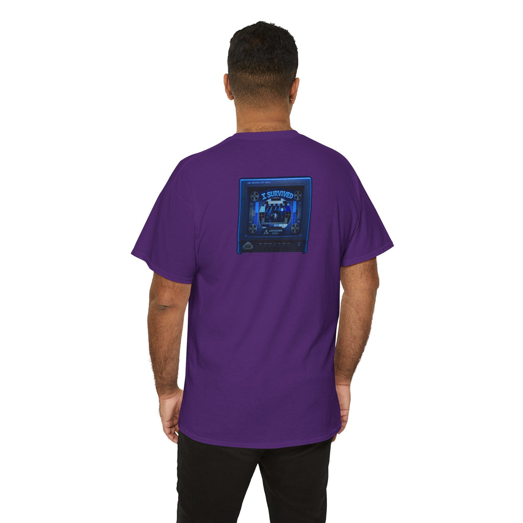 I Survived 2020 — "Please Stand By" Test Pattern Tee Lockdown Surveillance Edition Summer Exclusive Unisex Heavy Cotton Tee