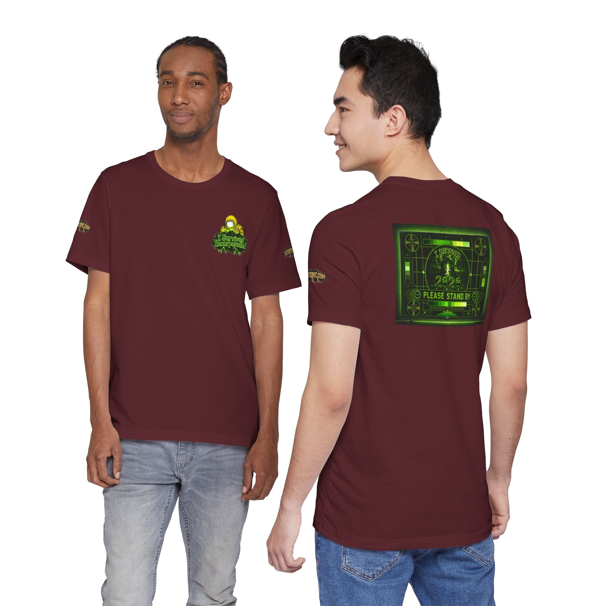 I Survived 2020 — "Please Stand By" Test Pattern Toxic Signal Tee Special Edition Summer Premiere Unisex Jersey Short Sleeve Tee