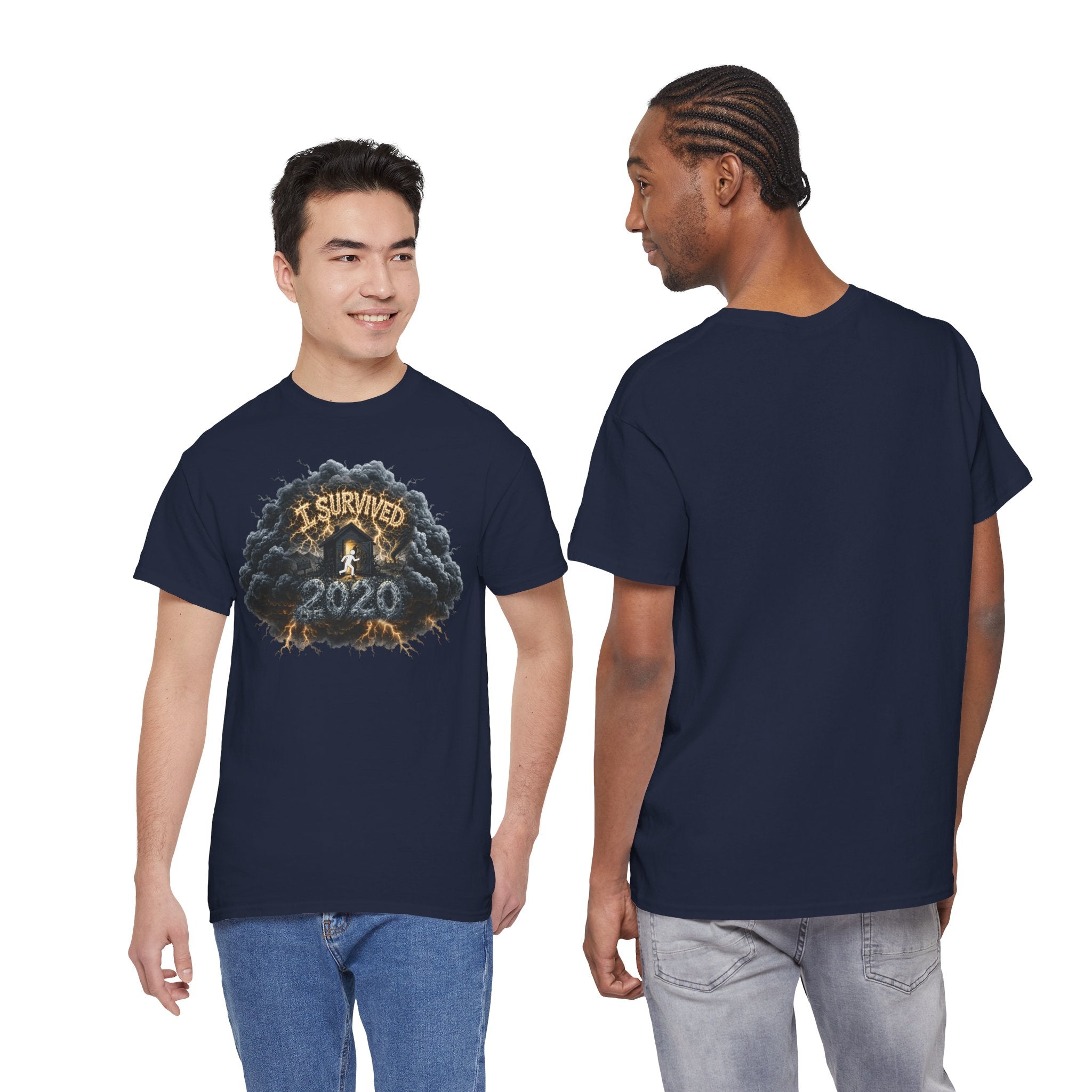 I Survived 2020 — Director's Cut Original Design Teaser Tee | Season 1 Premiere Drop Unisex Heavy Cotton Tee