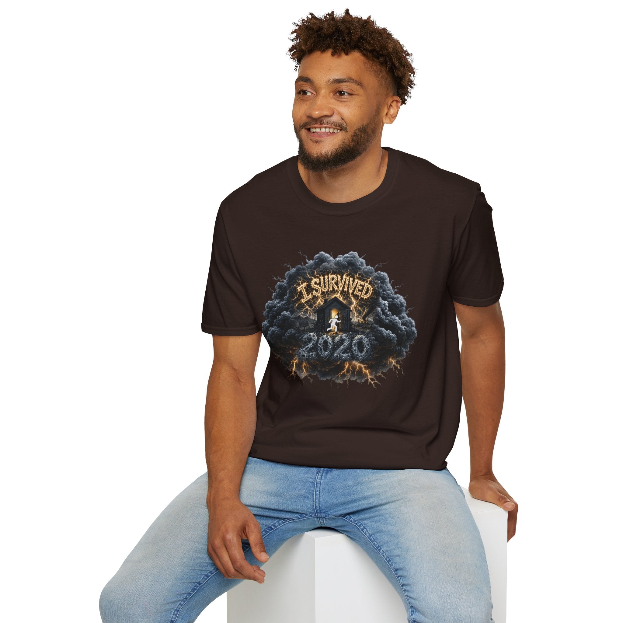 I Survived 2020 — Director's Cut Original Design Teaser Tee | Season 1 Premiere Drop Unisex Softstyle T-Shirt