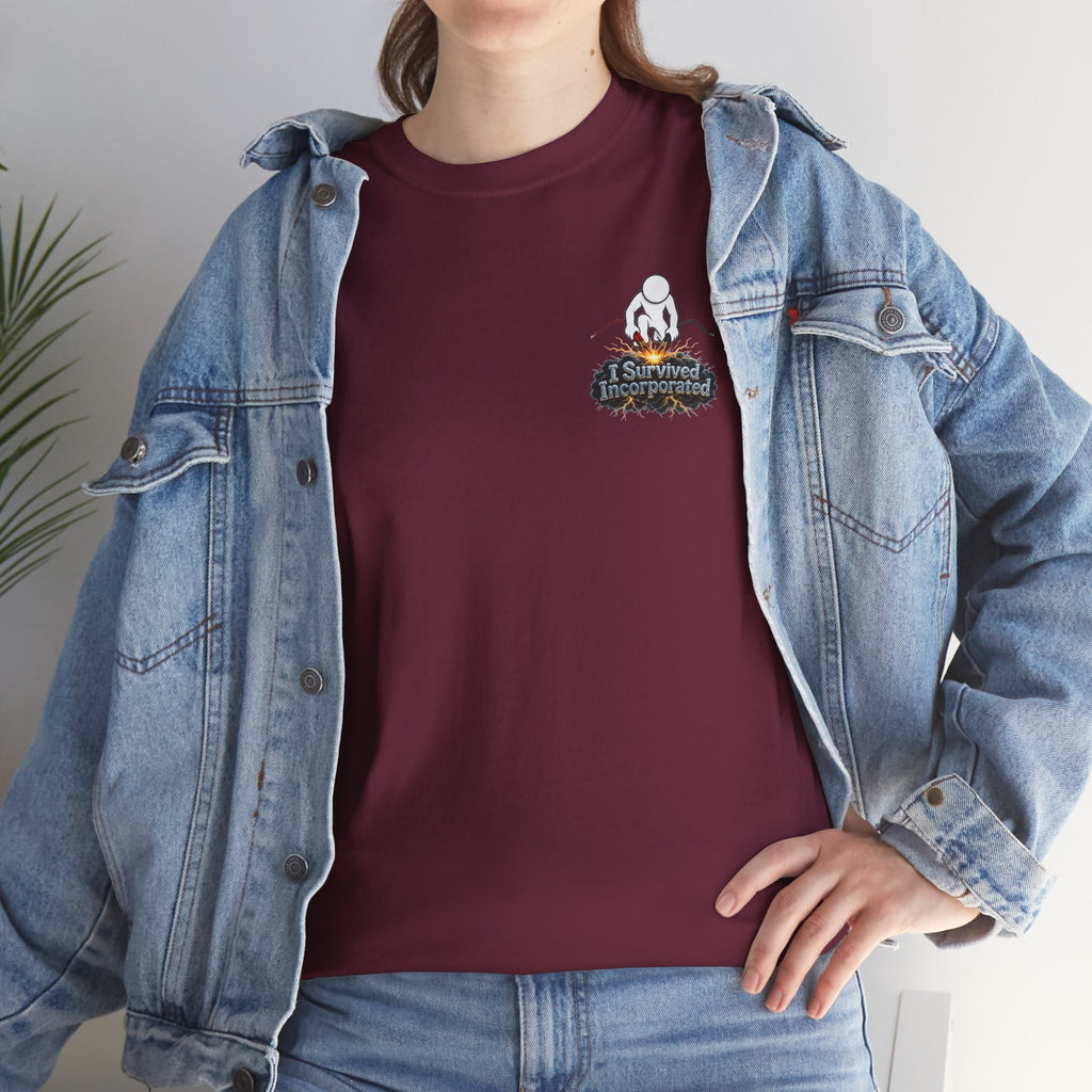 I Survived 2020 — "Please Stand By" Test Pattern Tee Summer Premier Unisex Heavy Cotton Tee