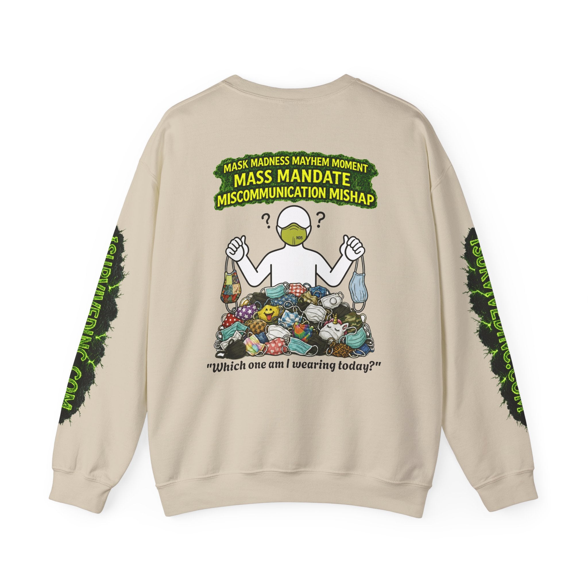 I Survived 2020 — PANDEMIC S1:E4: "Mask Madness" Unisex Heavy Blend™ Crewneck Sweatshirt