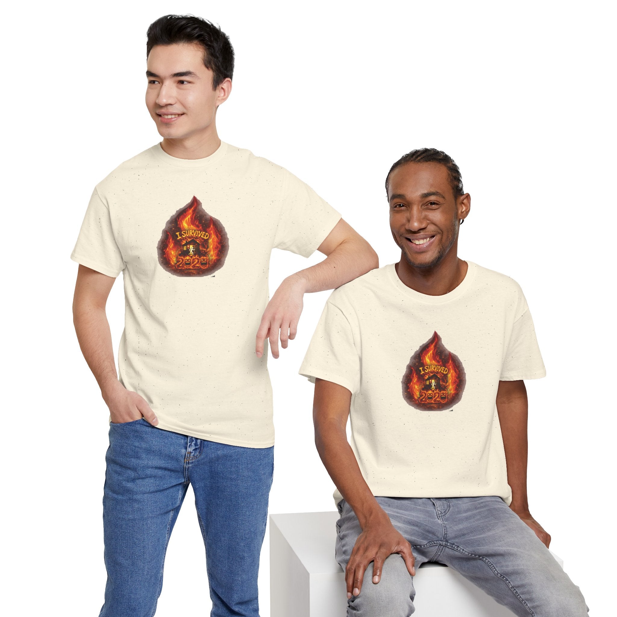 I Survived 2020 — WILDFIRES S2:E2: Director's Cut "The Bobcat Fire" Memorial Unisex Heavy Cotton Tee
