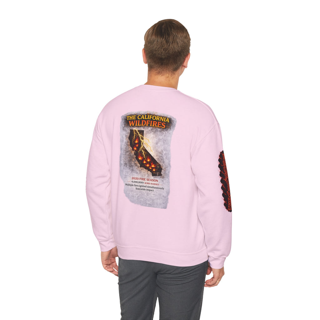 I Survived 2020 — Director's Cut S2:E3 "The California Wildfires" | Wildfire Edition Memorial Unisex Heavy Blend™ Crewneck Sweatshirt