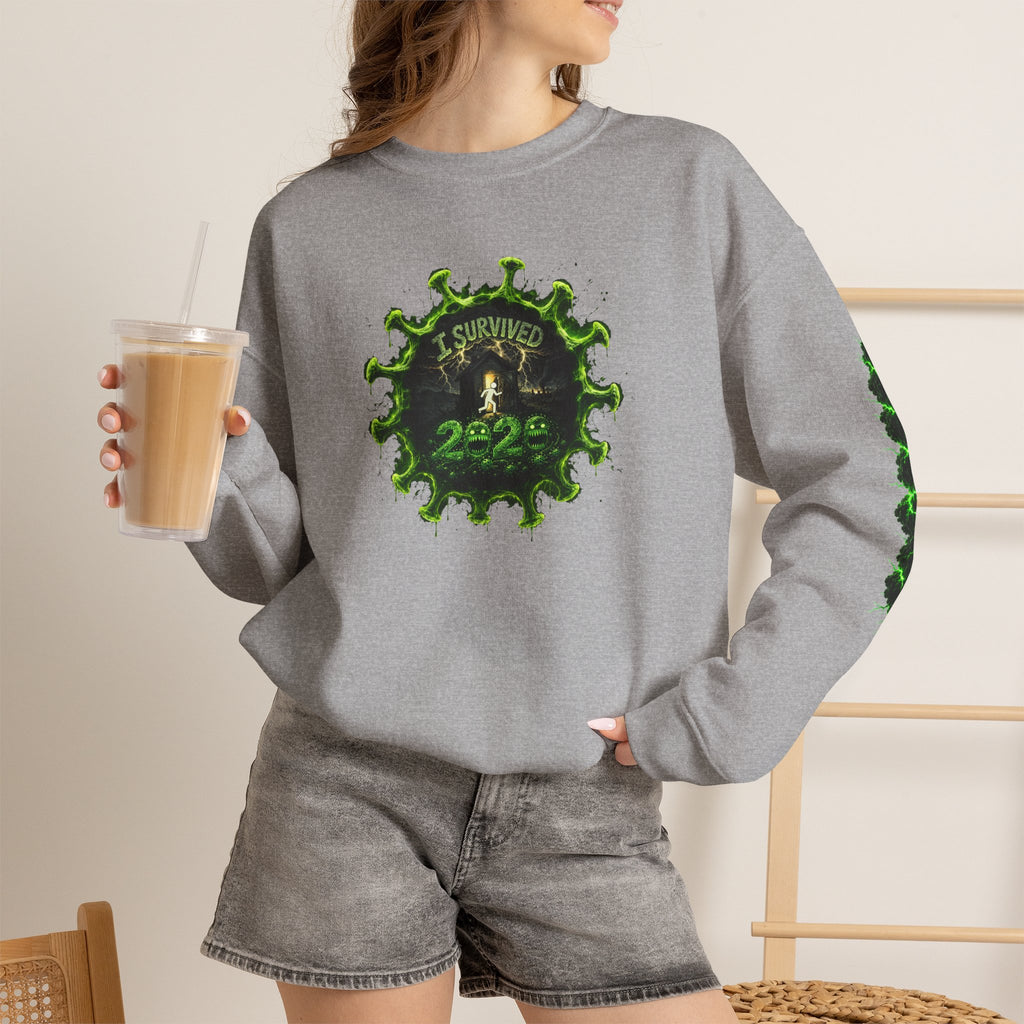 I Survived 2020 — PANDEMIC S1:E1: Director's Cut "COVID-19: The Coronavirus" Unisex Heavy Blend™ Crewneck Sweatshirt