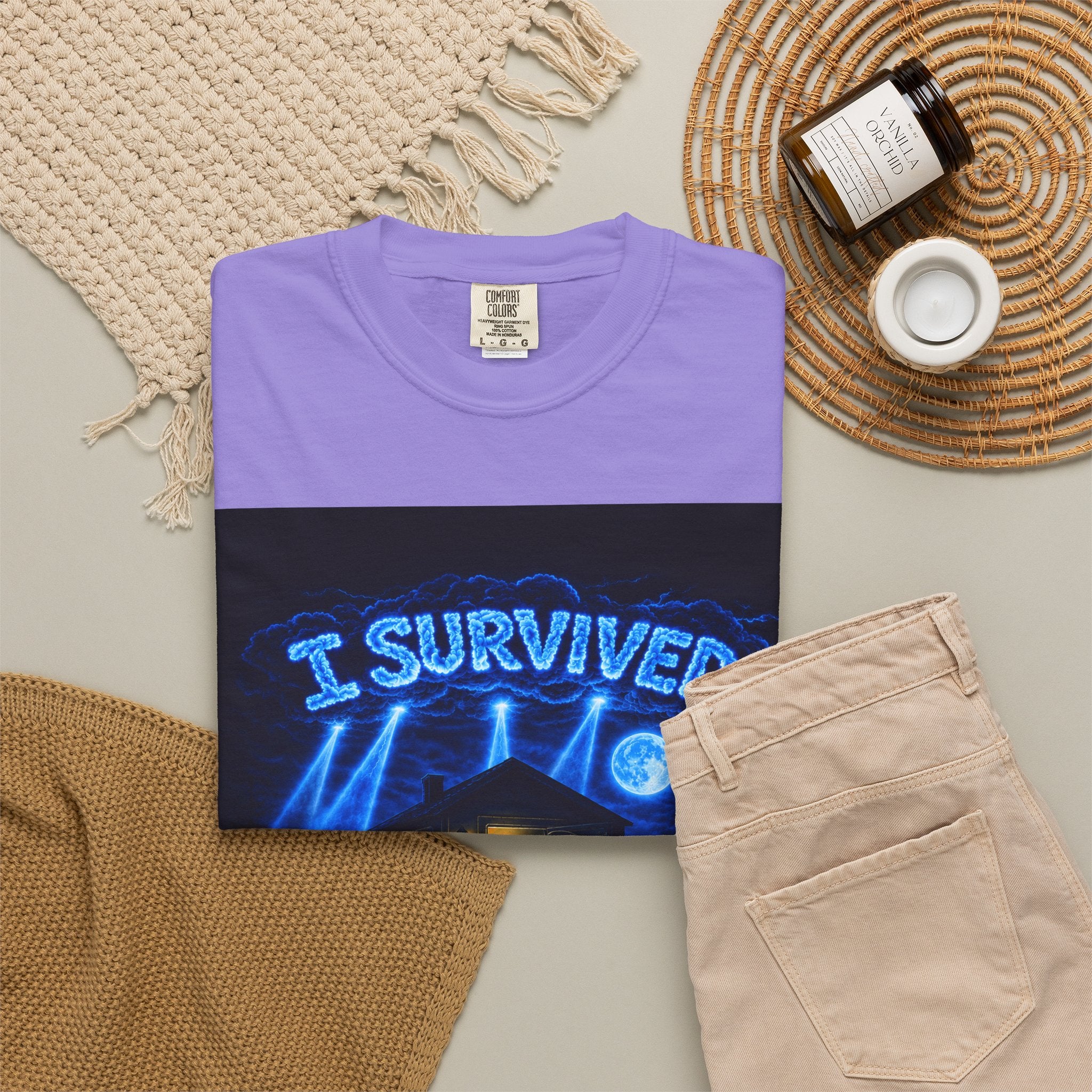 I Survived 2020 — LOCKDOWN S3:E4: "Working From Home" Unisex Garment-Dyed T-shirt