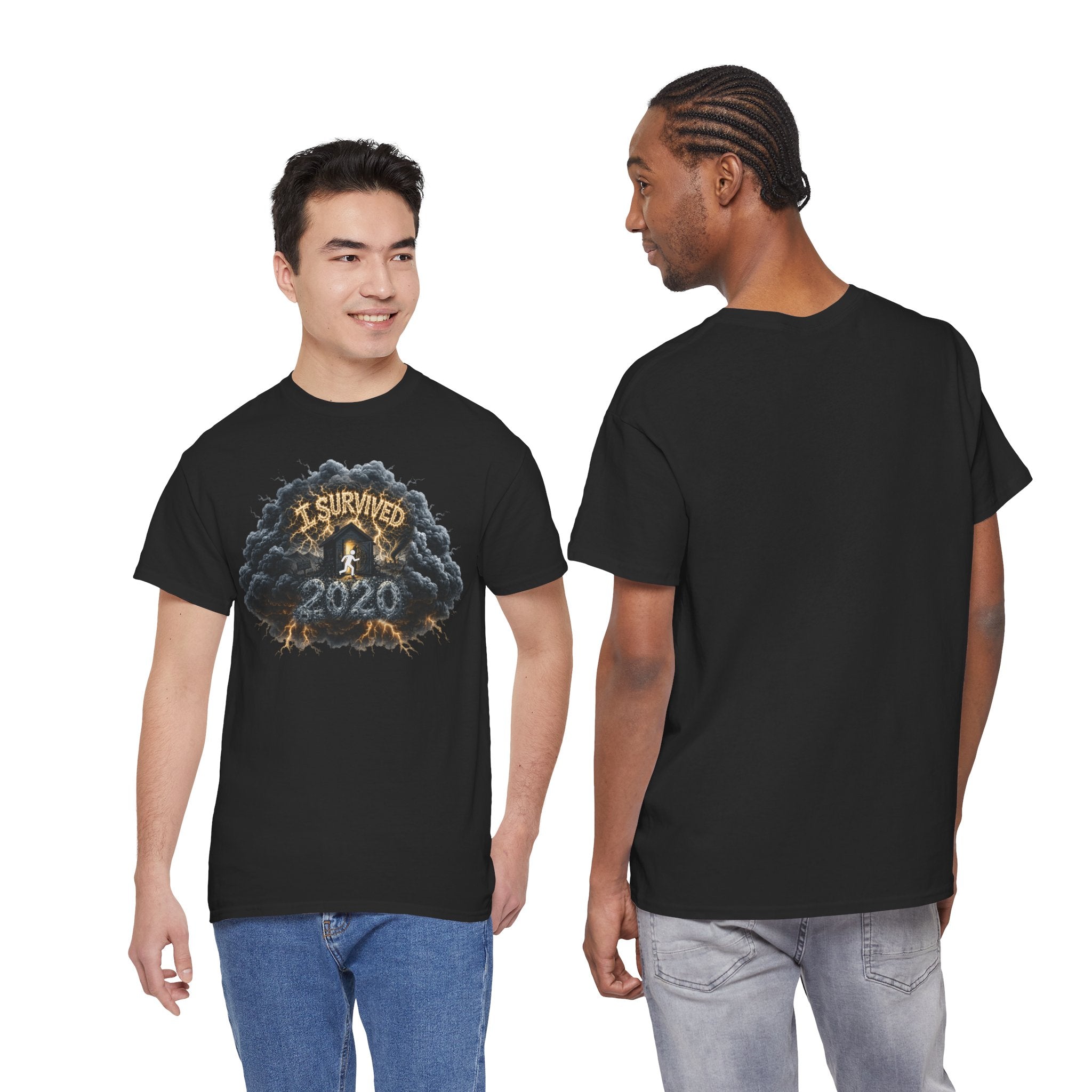 I Survived 2020 — Director's Cut Original Design Teaser Tee | Season 1 Premiere Drop Unisex Heavy Cotton Tee