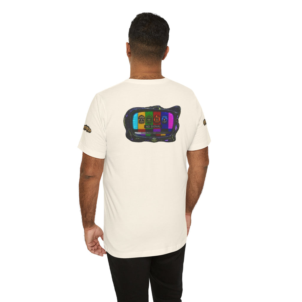 I Survived 2020 — "No Signal" Test Pattern Tee Alien Broadcast Finale Summer Premiere Unisex Jersey Short Sleeve Tee