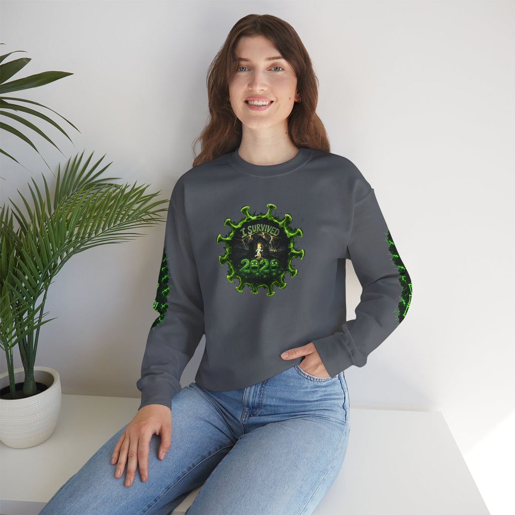 I Survived 2020 — PANDEMIC S1:E1: Director's Cut "COVID-19: The Coronavirus" Unisex Heavy Blend™ Crewneck Sweatshirt