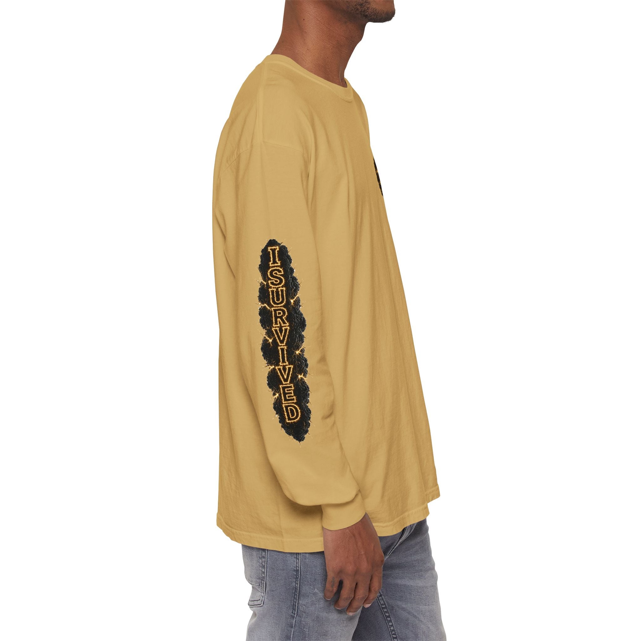 I Survived 2020 — "No Signal" Test Pattern Tee Special Edition Alien Broadcast Finale Summer Premiere Unisex Garment-Dyed Long Sleeve T-Shirt