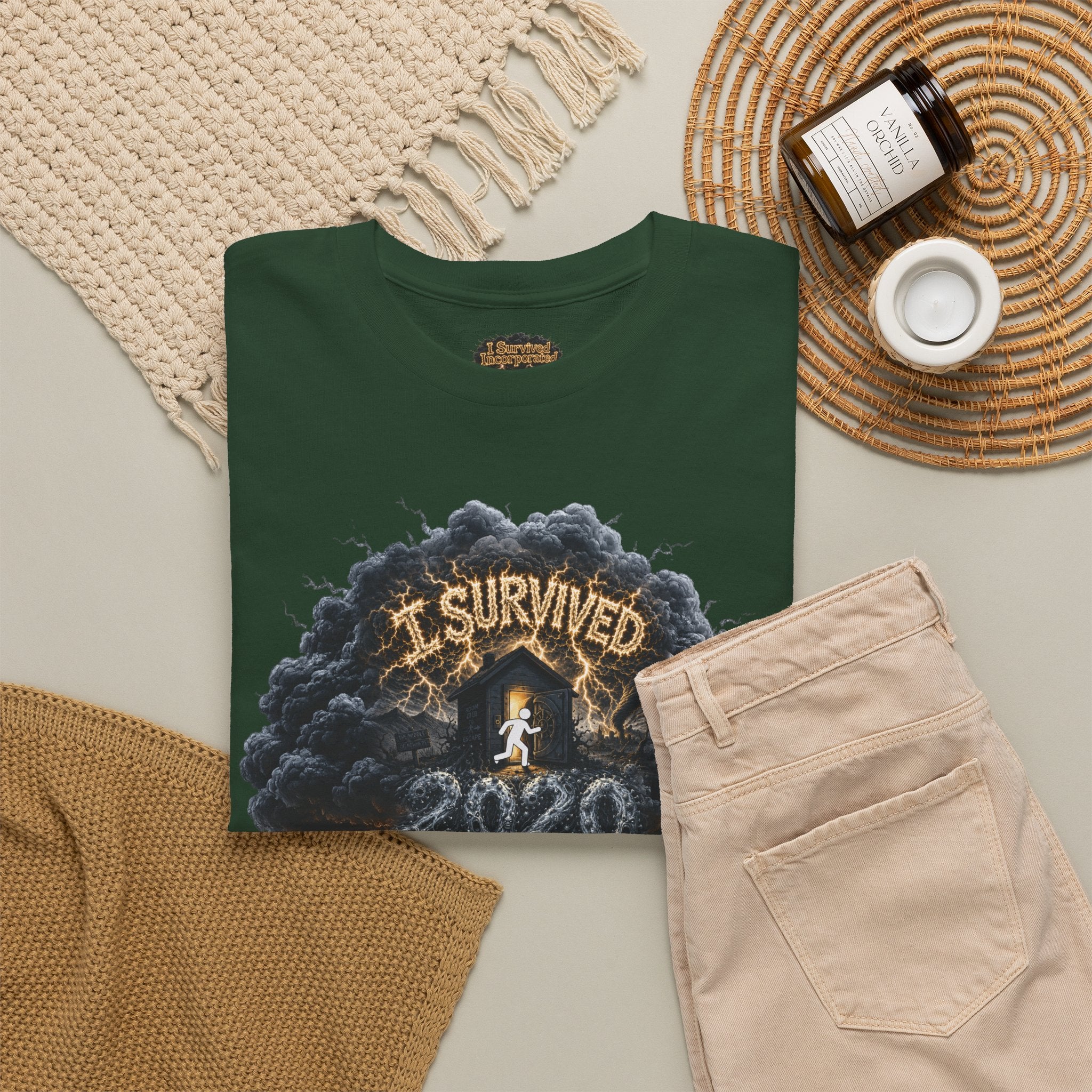 I Survived 2020 — Director's Cut Original Design Teaser Tee | Season 1 Premiere Drop Unisex Heavy Cotton Tee