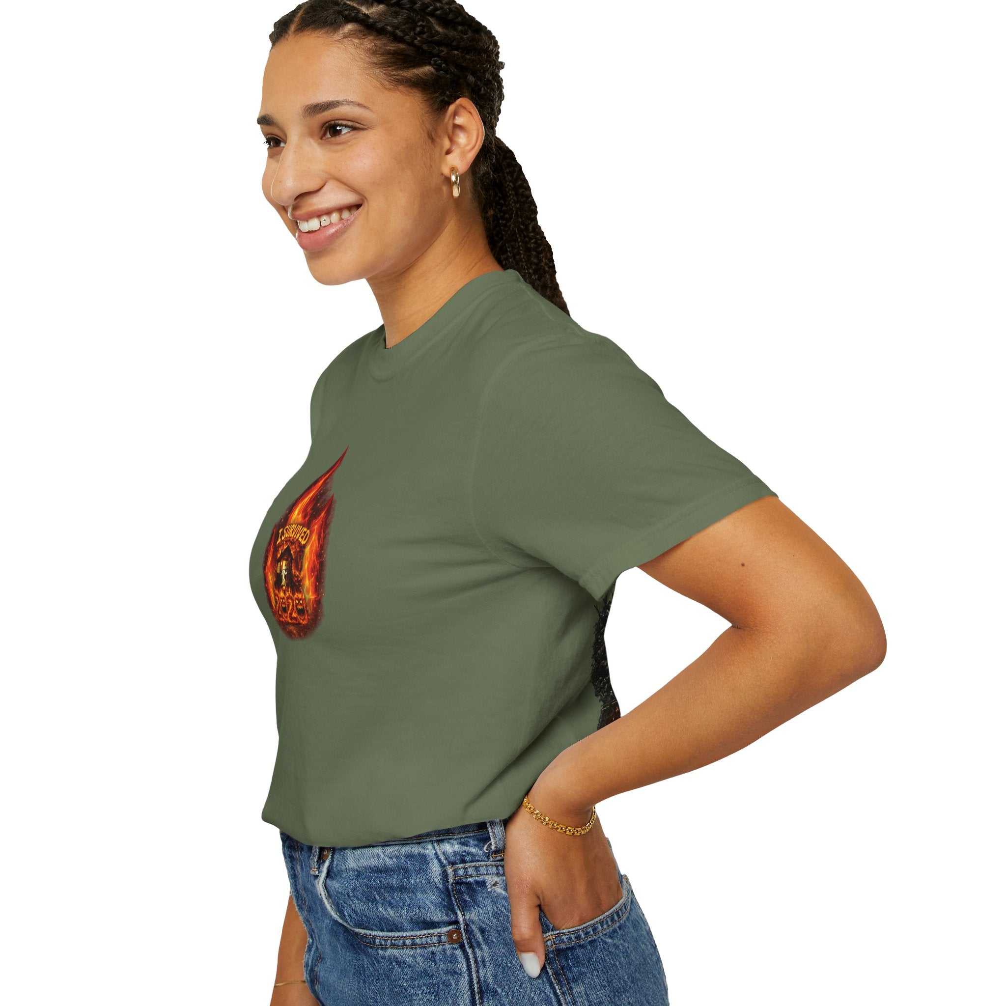 I Survived 2020 — WILDFIRES S2:E1: Director's Cut "Berry Creek" Memorial Unisex Garment-Dyed T-shirt