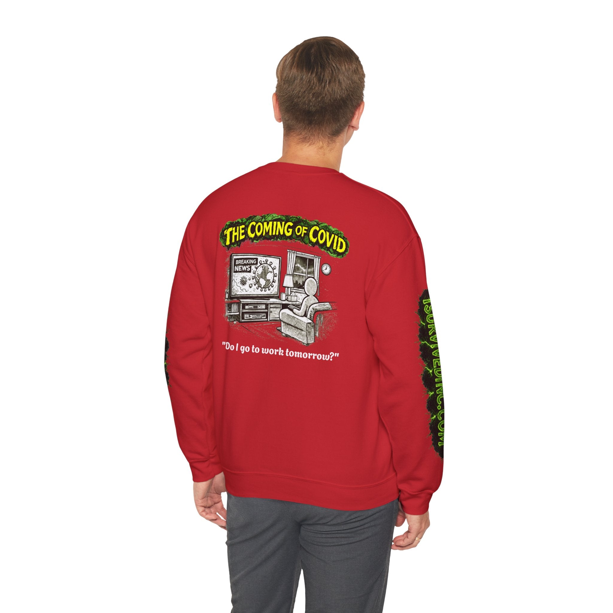 I Survived 2020 — PANDEMIC S1:E2: "The Coming of COVID" Unisex Heavy Blend™ Crewneck Sweatshirt