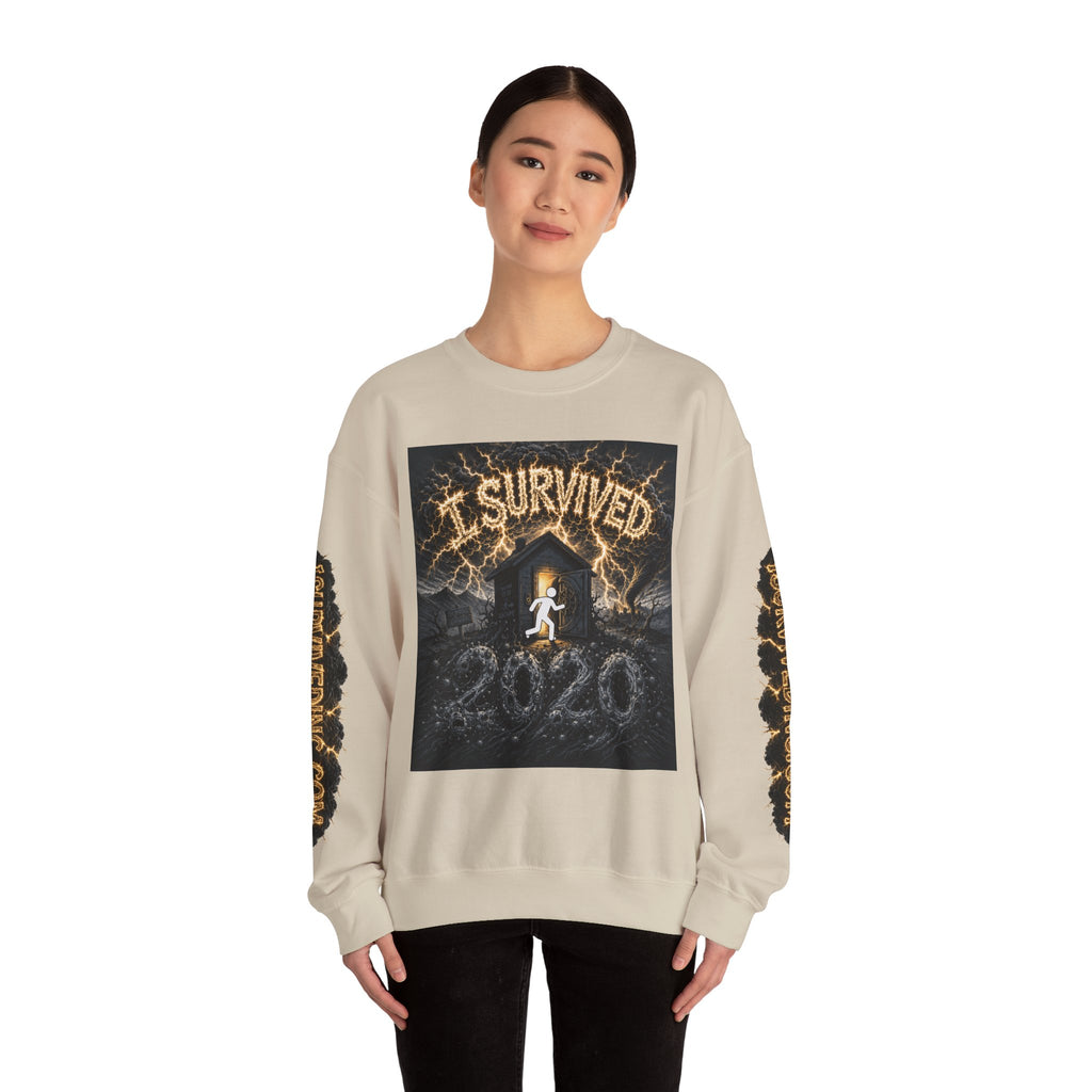 I Survived 2020 — Original Design Teaser Tee | Season 1 Premiere Drop Unisex Heavy Blend™ Crewneck Sweatshirt (SPECIAL EDITION)