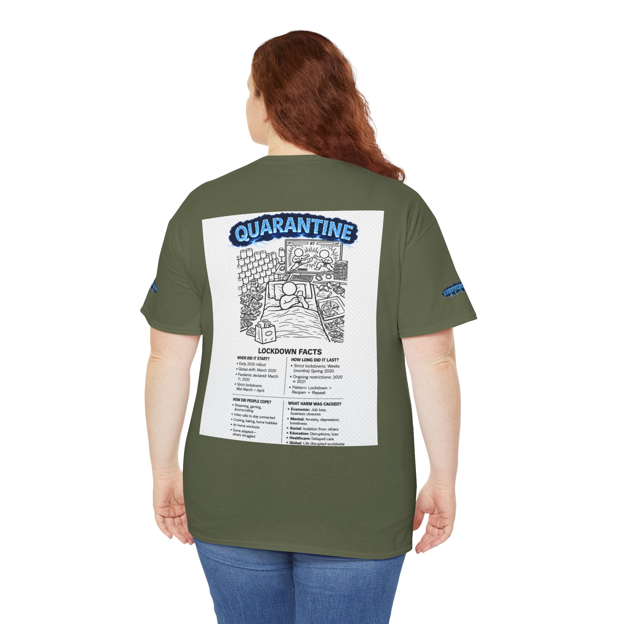 I Survived 2020 — Director's Cut S3:E1 "Quarantine" | Lockdown Edition Documentary Unisex Heavy Cotton Tee (SPECIAL EDITION)