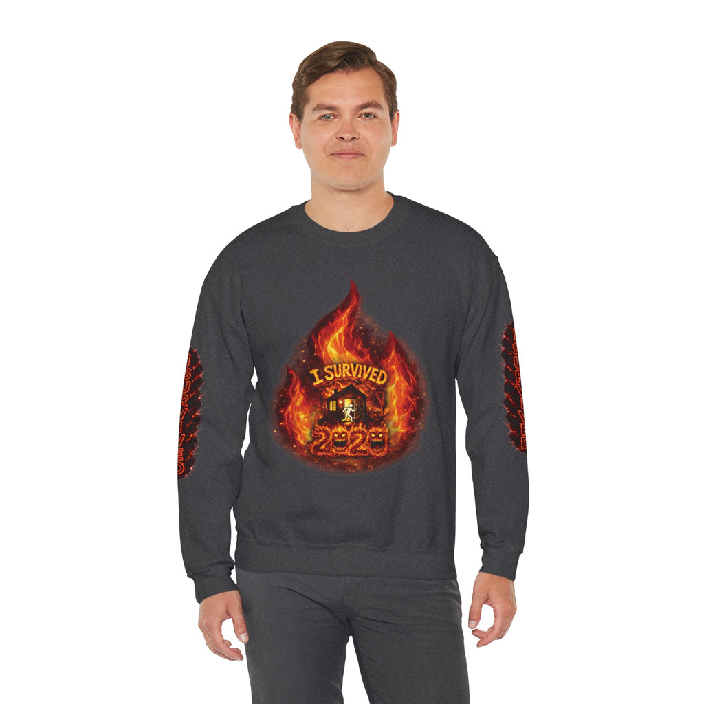 I Survived 2020 — Director's Cut S2:E4 "Western U.S. Wildfire Season" | Mid-Season Finale Pt. 1 | Wildfire Edition Memorial Unisex Heavy Blend™ Crewneck Sweatshirt