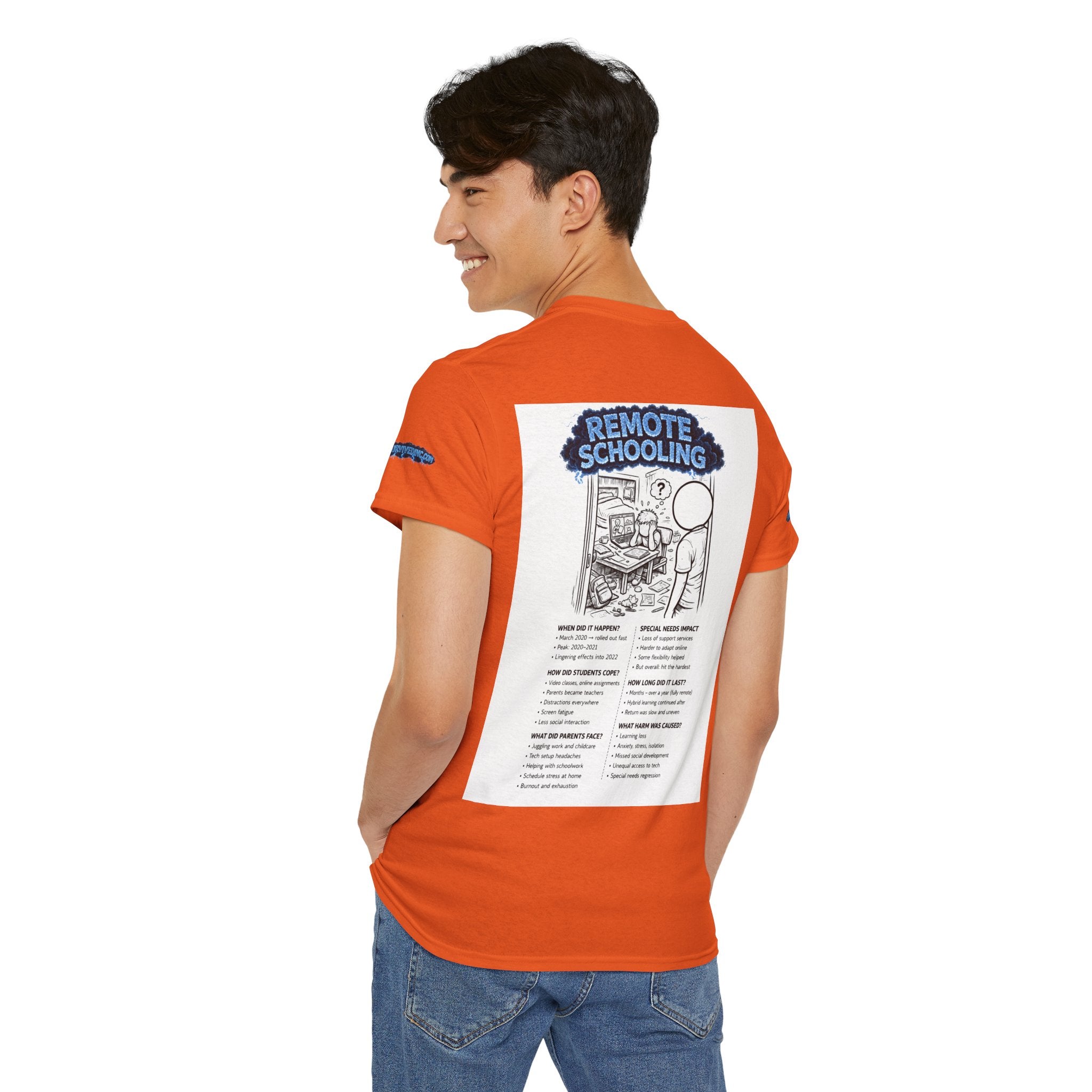I Survived 2020 — S3:E3 "Remote Schooling" | Lockdown Edition Documentary Unisex Heavy Cotton Tee (SPECIAL EDITION)