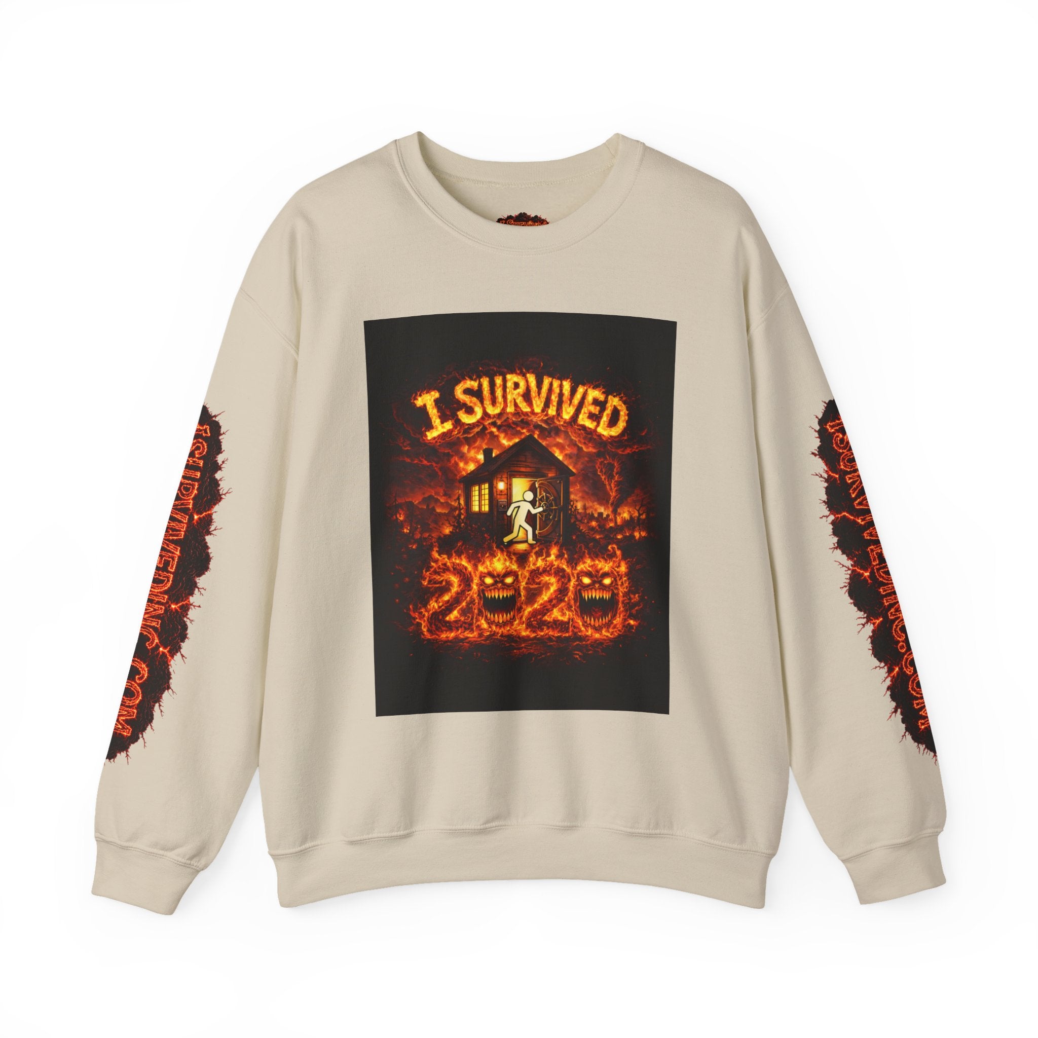 I Survived 2020 — S2:E1 "Berry Creek" | Wildfire Edition Memorial Unisex Heavy Blend™ Crewneck Sweatshirt
