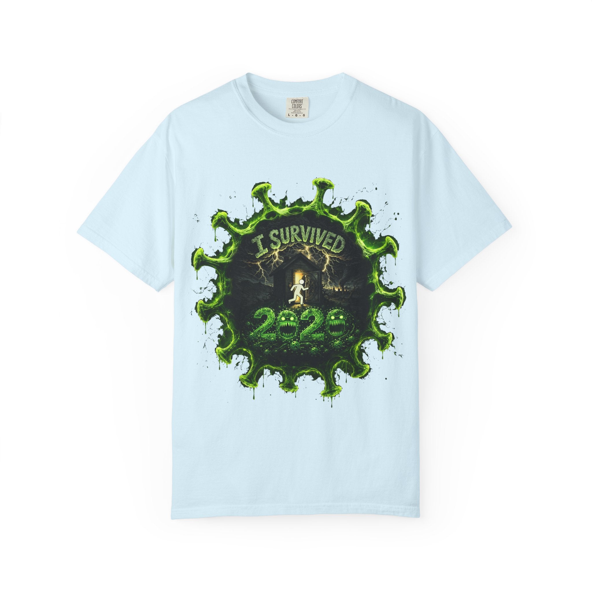 I Survived 2020 — Director's Cut S1:E4 "Mask Madness Mayhem Moment" | Pandemic Edition Unisex Garment-Dyed T-shirt