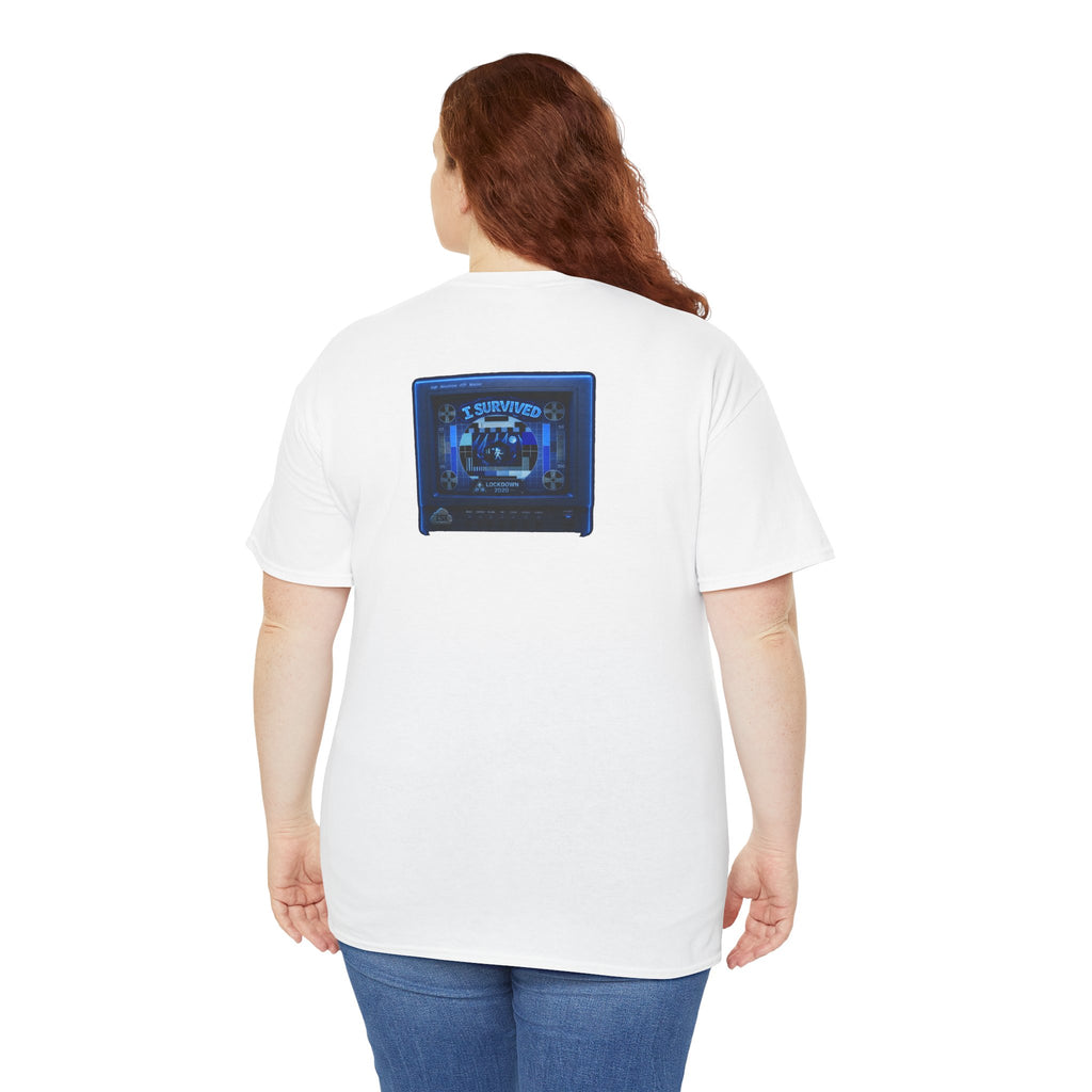 I Survived 2020 — "Please Stand By" Test Pattern Tee Lockdown Surveillance Edition Summer Exclusive Unisex Heavy Cotton Tee