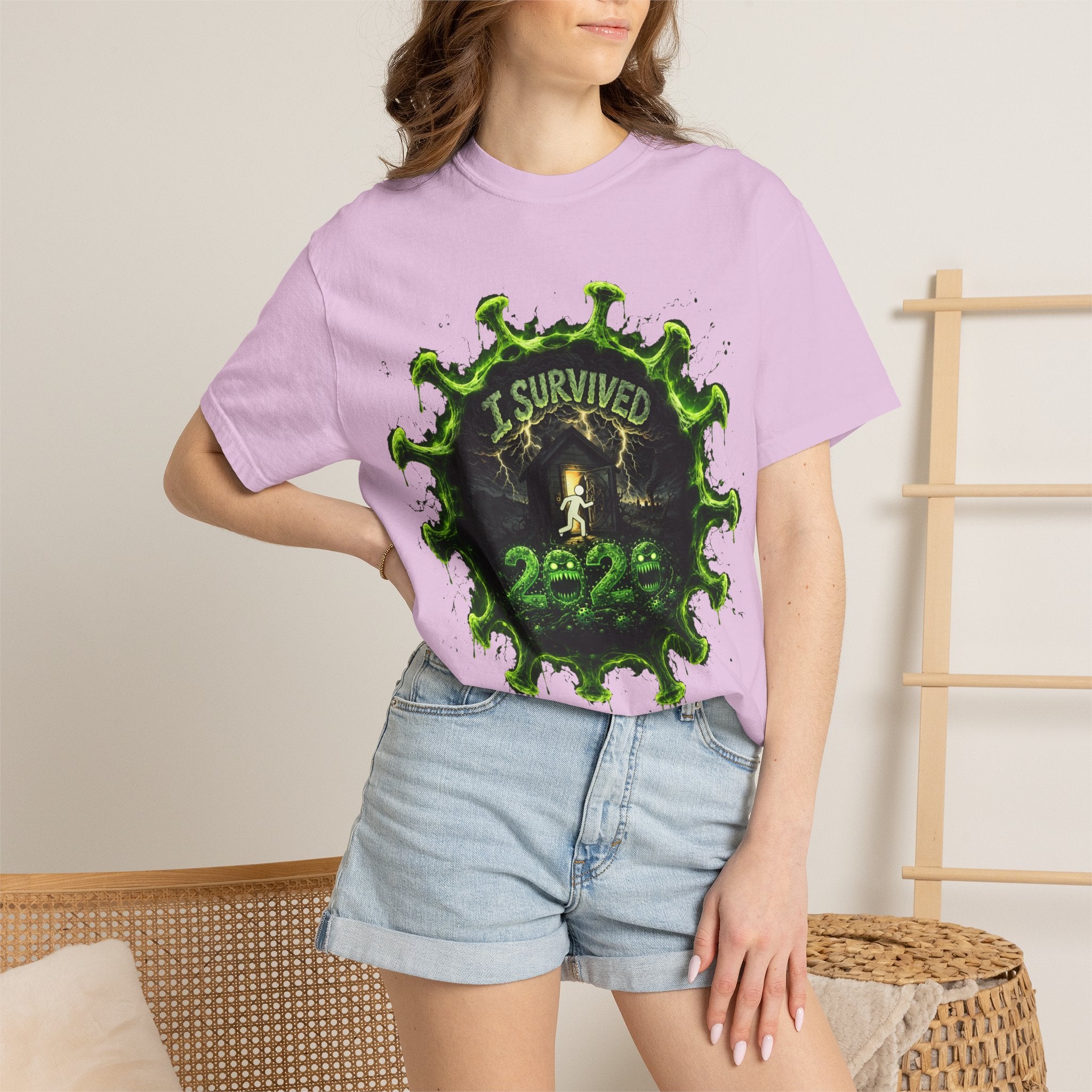 I Survived 2020 — Director's Cut S1:E3 "The Jab!" | Pandemic Edition Unisex Garment-Dyed T-shirt