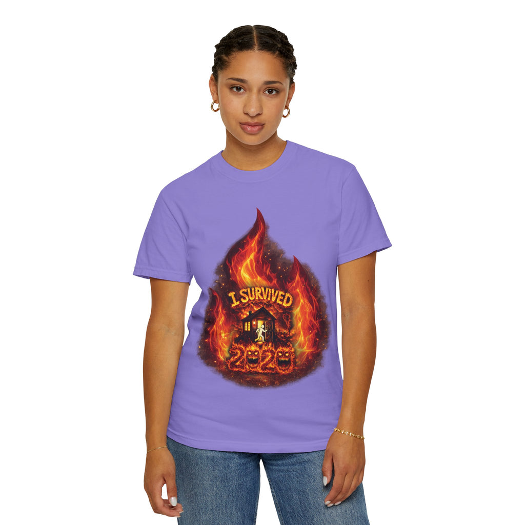 I Survived 2020 — Director's Cut S2:E3 "The California Wildfires" | Wildfire Edition Memorial Unisex Garment-Dyed T-shirt