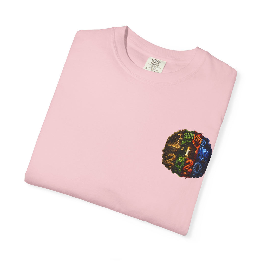 I Survived 2020 — "No Signal" Test Pattern Tee Alien Broadcast Finale Summer Premiere Unisex Garment-Dyed T-shirt