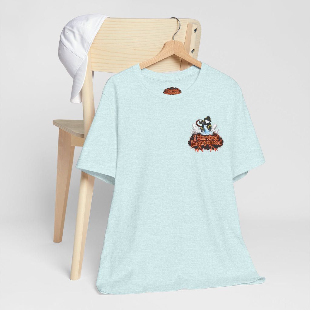 I Survived 2020 — "Please Stand By" Test Pattern Tee Wildfire Signal Edition Summer Premiere Unisex Jersey Short Sleeve Tee