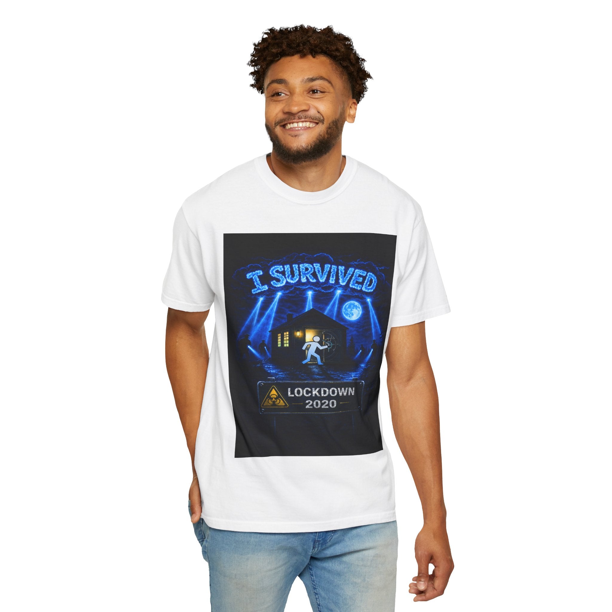 I Survived 2020 — LOCKDOWN S3:E1: "Quarantine" Unisex Garment-Dyed T-shirt