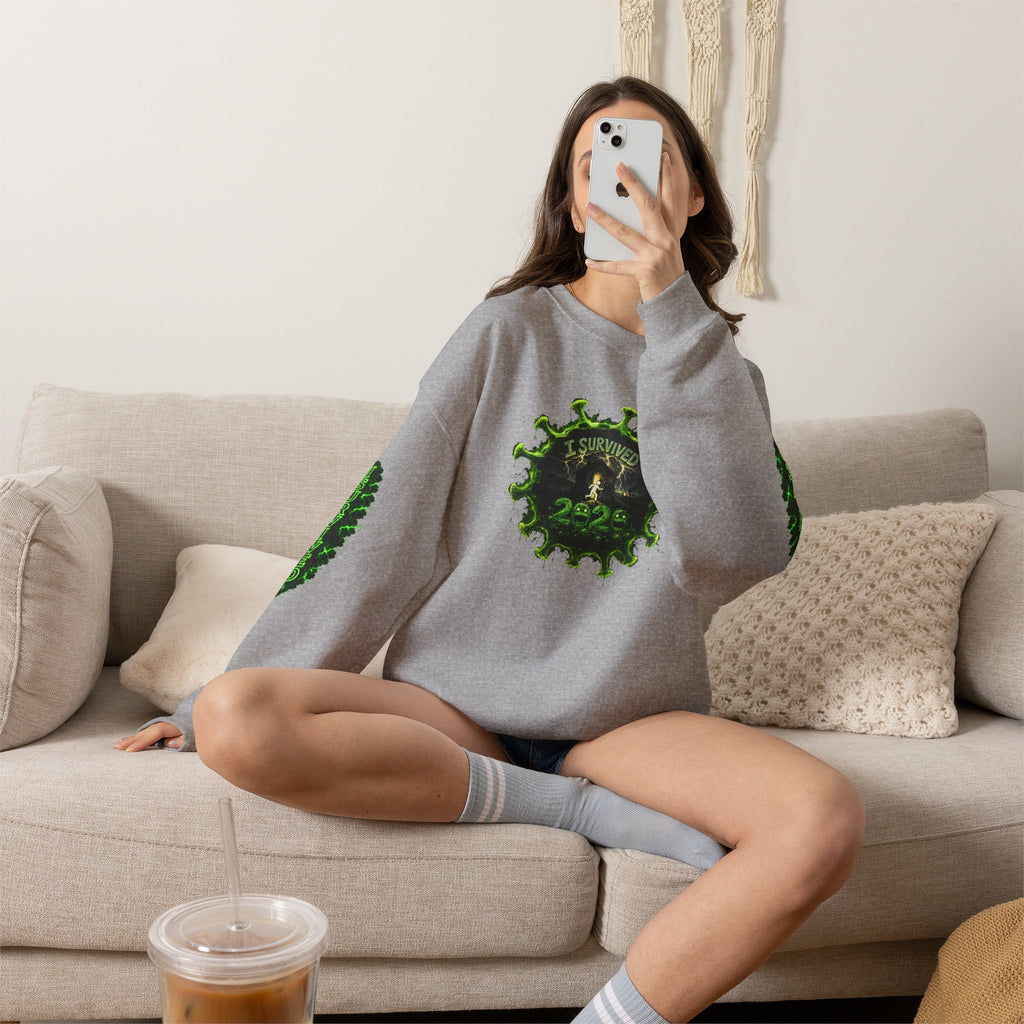 I Survived 2020 — PANDEMIC S1:E5: Director's Cut "Delivery Doomsday" Unisex Heavy Blend™ Crewneck Sweatshirt