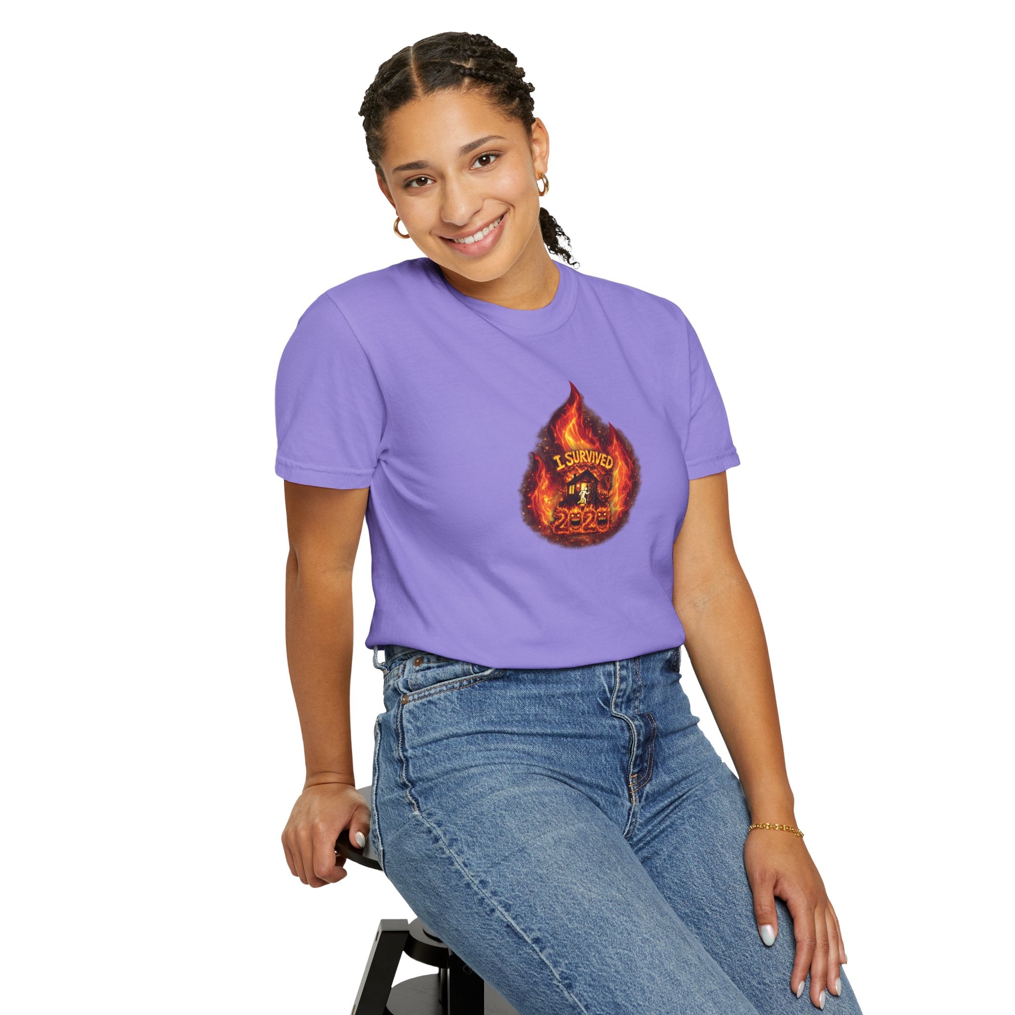 I Survived 2020 — WILDFIRES S2:E3: Director's Cut "The California Wildfires" Memorial Unisex Garment-Dyed T-shirt