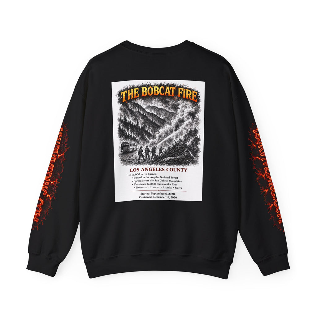 I Survived 2020 — S2:E2 "The Bobcat Fire" | Wildfire Edition Memorial Unisex Heavy Blend™ Crewneck Sweatshirt
