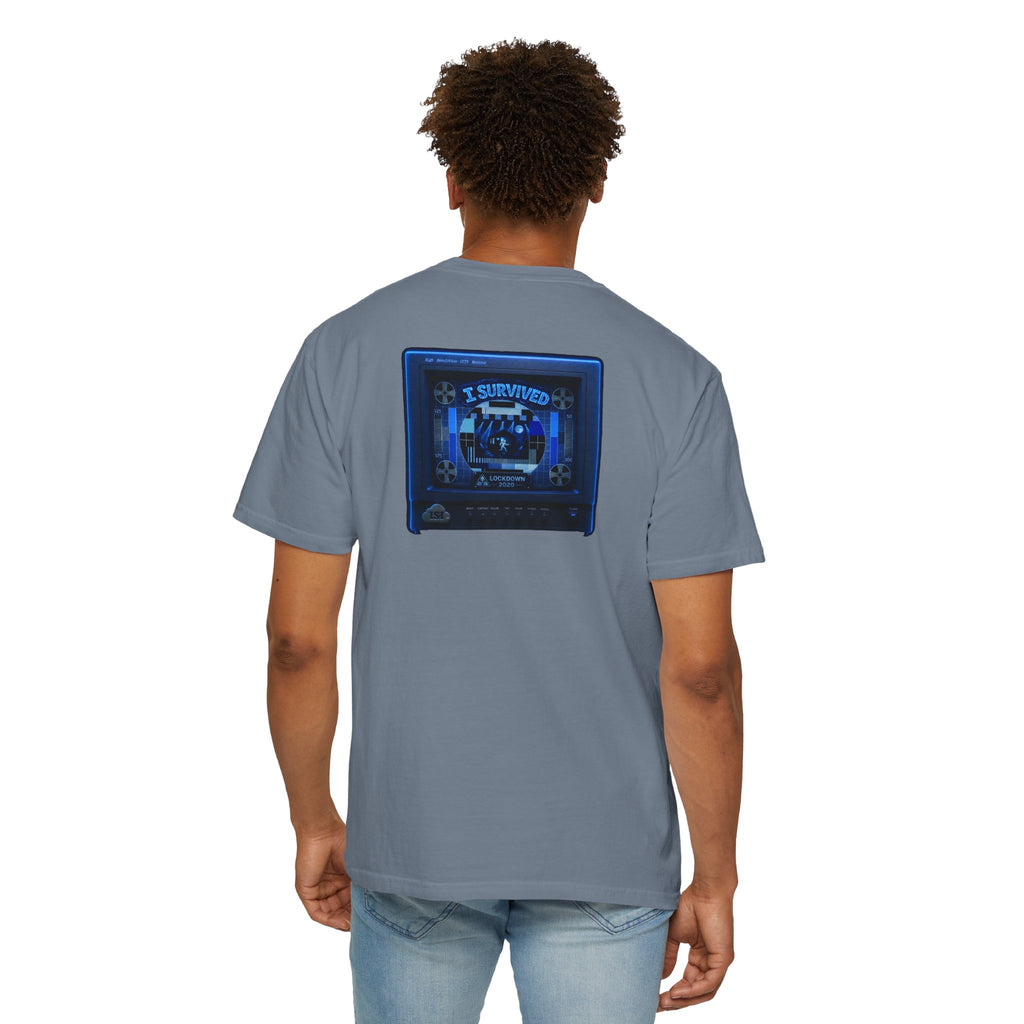 I Survived 2020 — "Please Stand By" Test Pattern Tee Lockdown Special Edition Summer Exclusive Unisex Garment-Dyed T-shirt