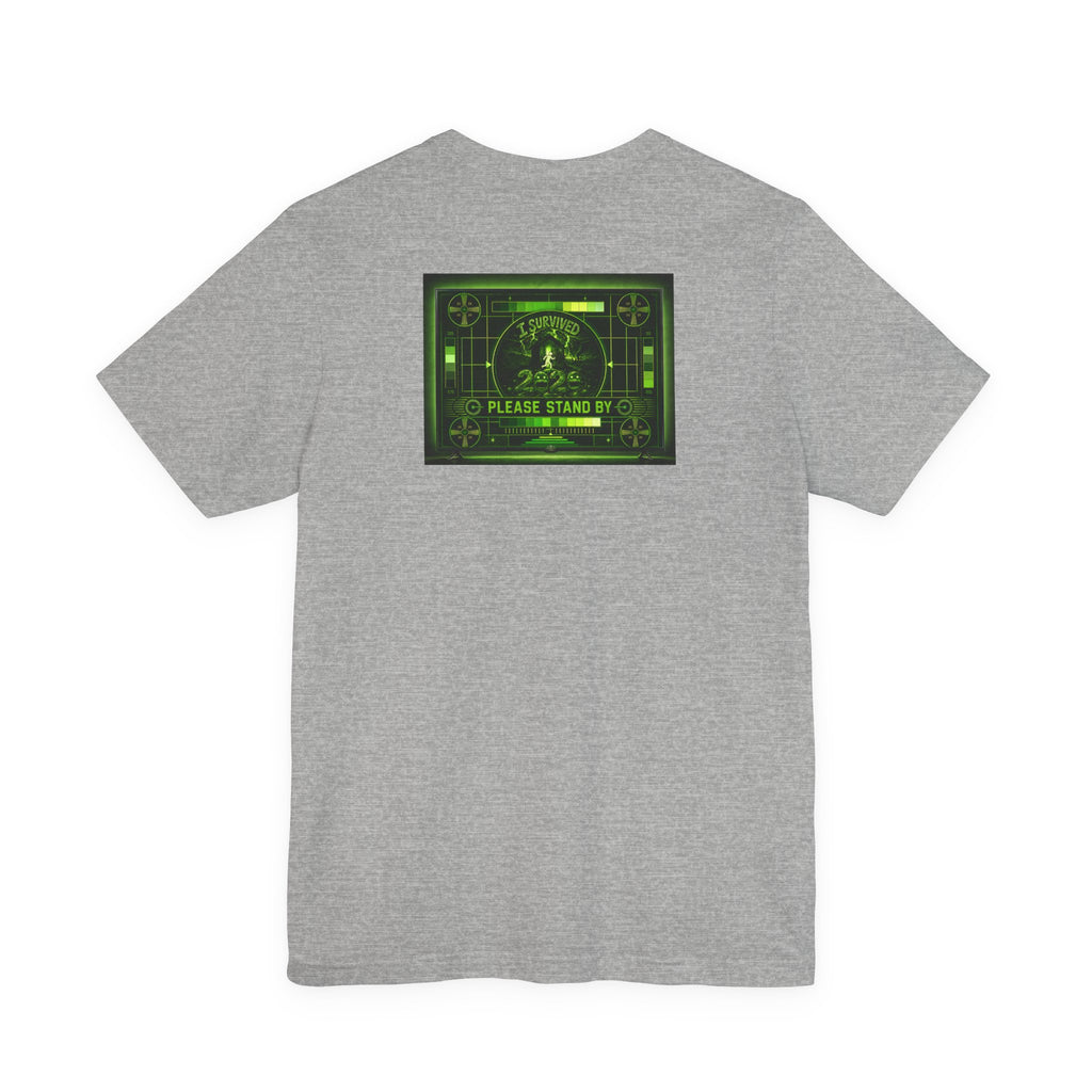 I Survived 2020 — "Please Stand By" Test Pattern Toxic Signal Tee Summer Premiere Unisex Jersey Short Sleeve Tee