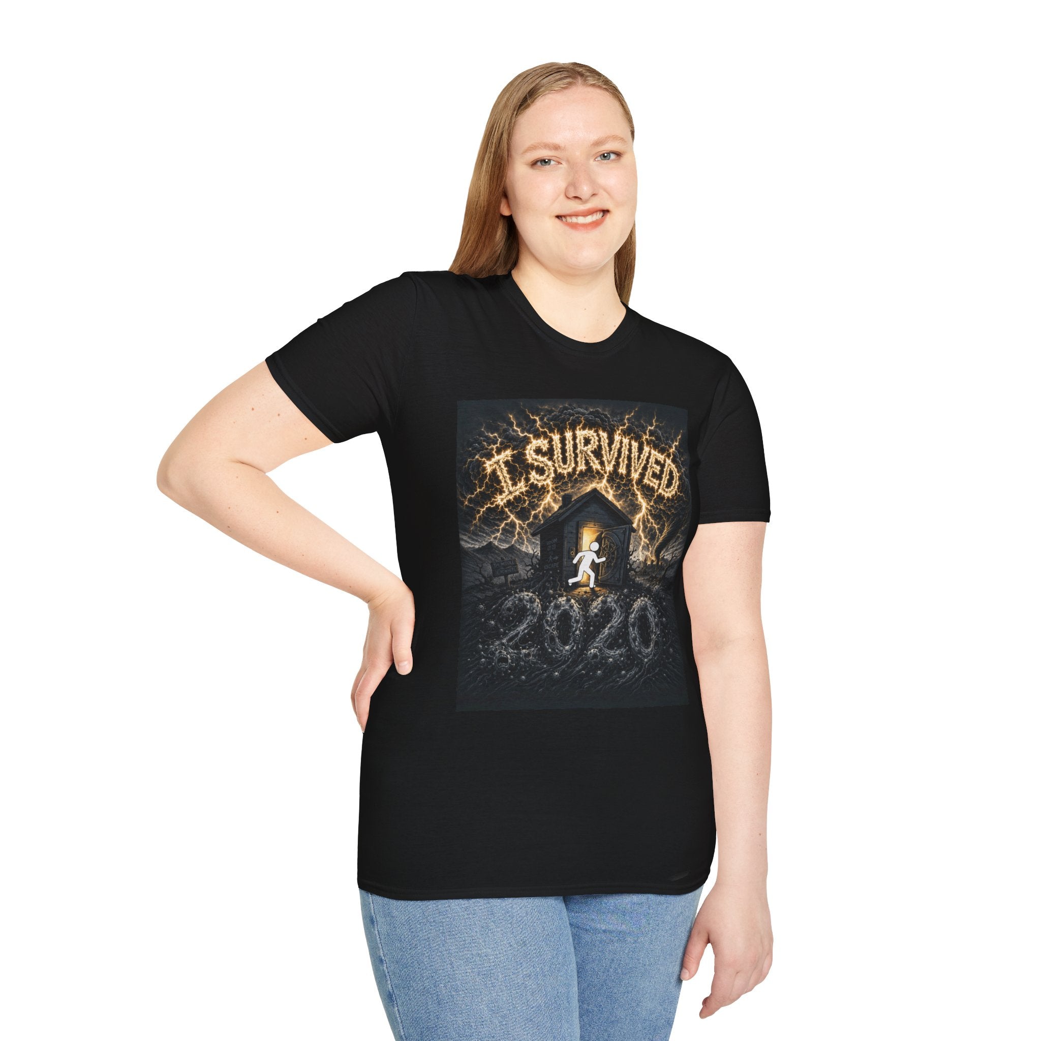 I Survived 2020 — Original Design Teaser Tee | Season 1 Premiere Drop Unisex Softstyle T-Shirt